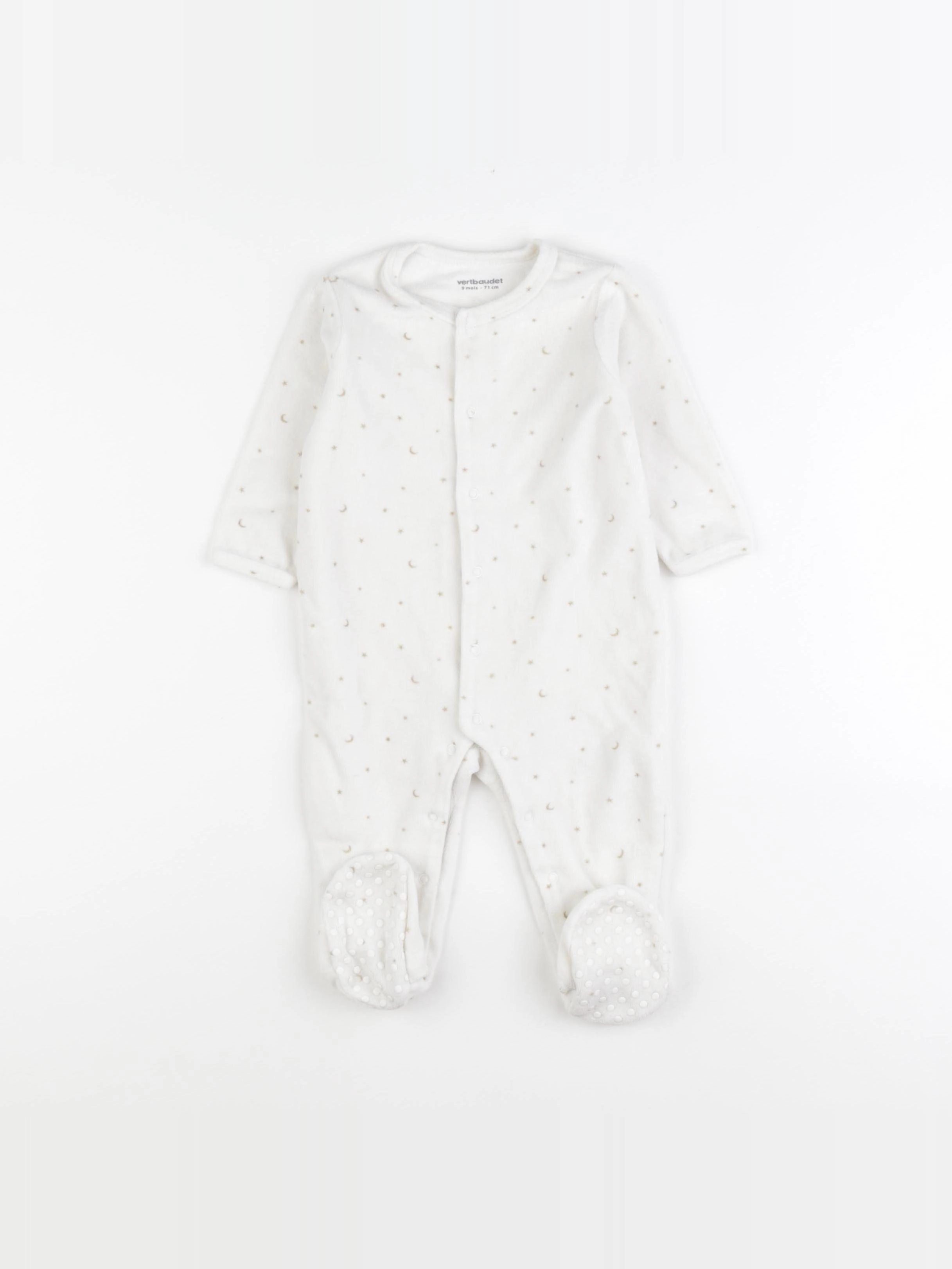 Vertbaudet - pyjama beige - 12 mois