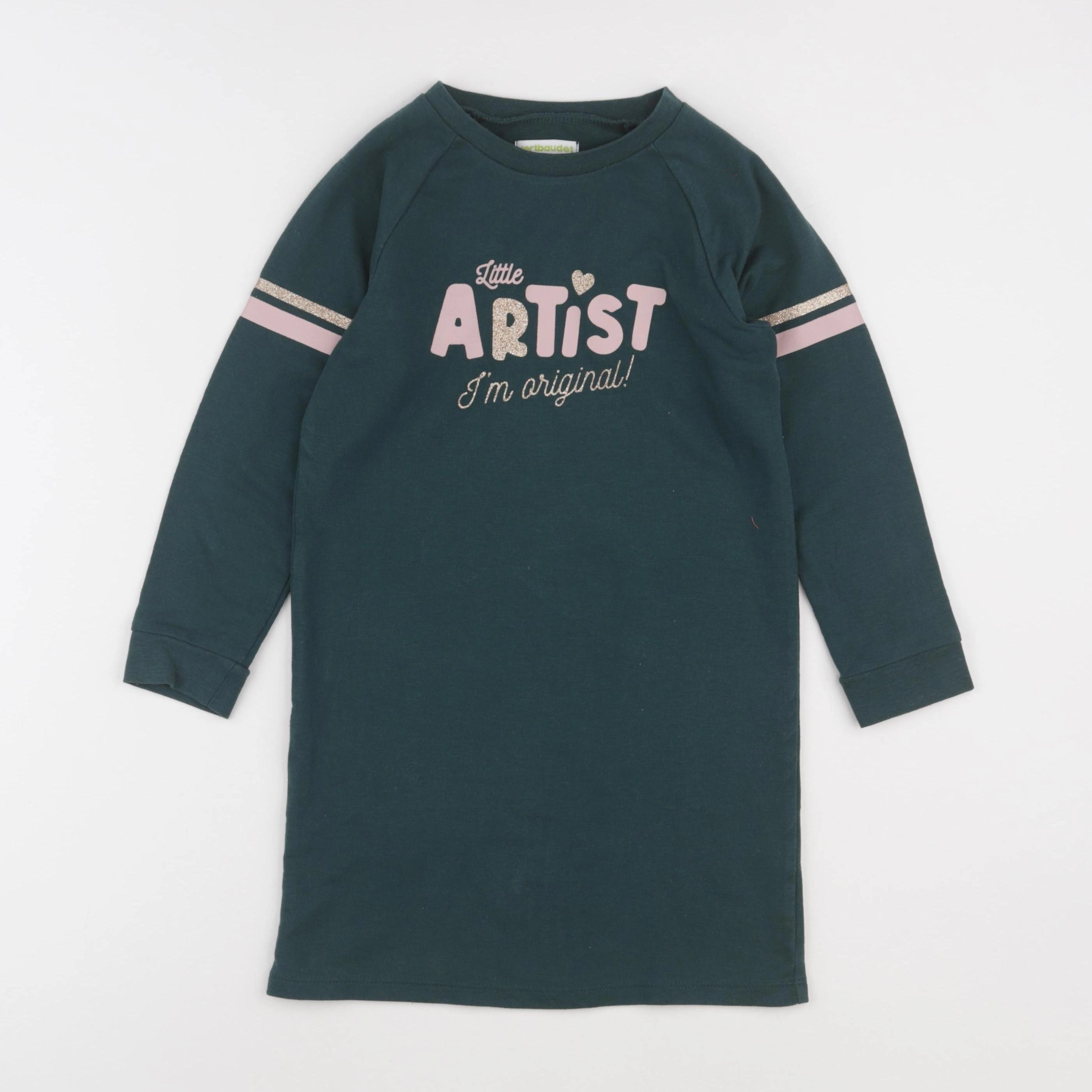 Vertbaudet - robe vert - 6 ans