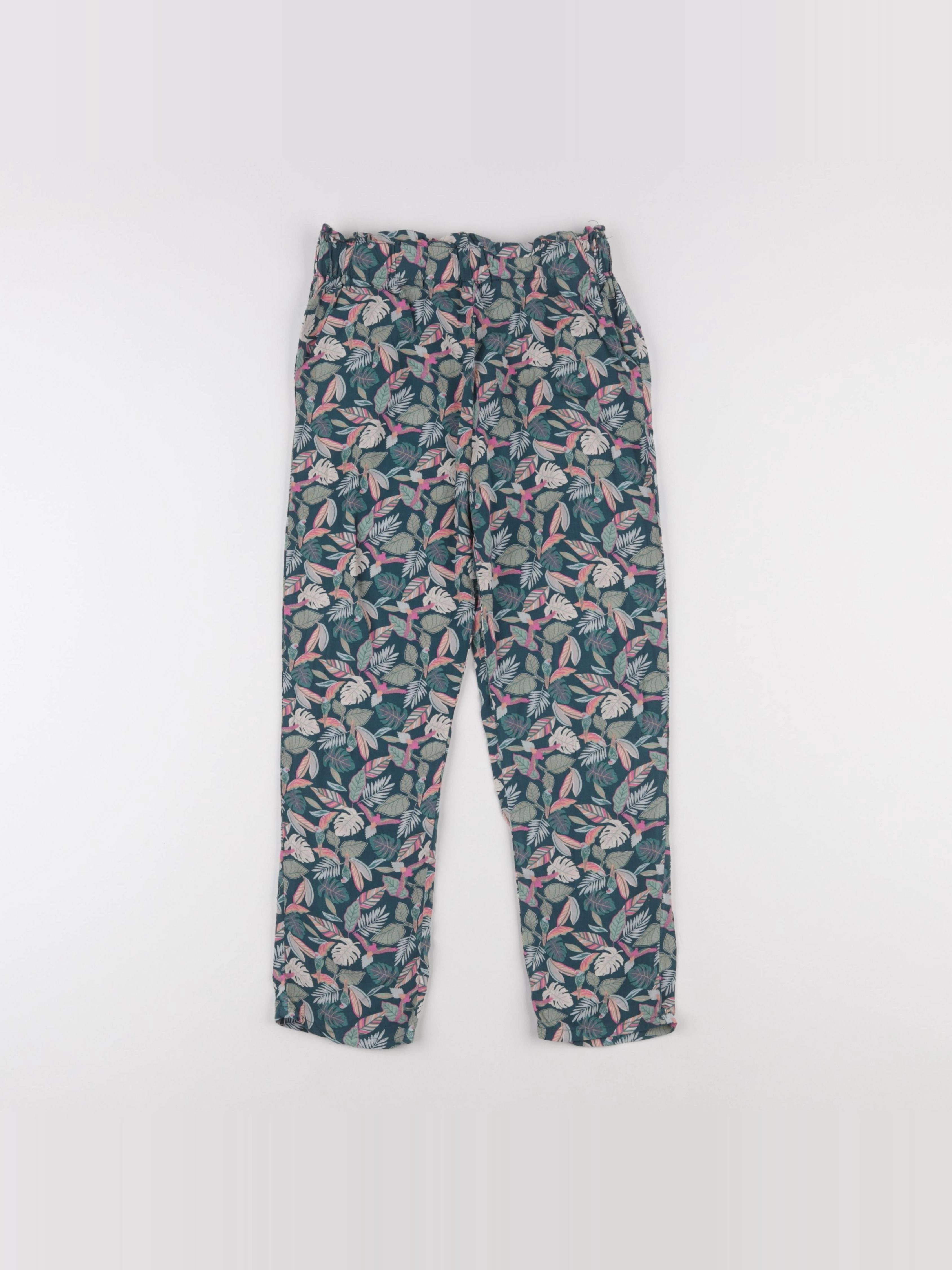 Vertbaudet - pantalon vert - 9 ans