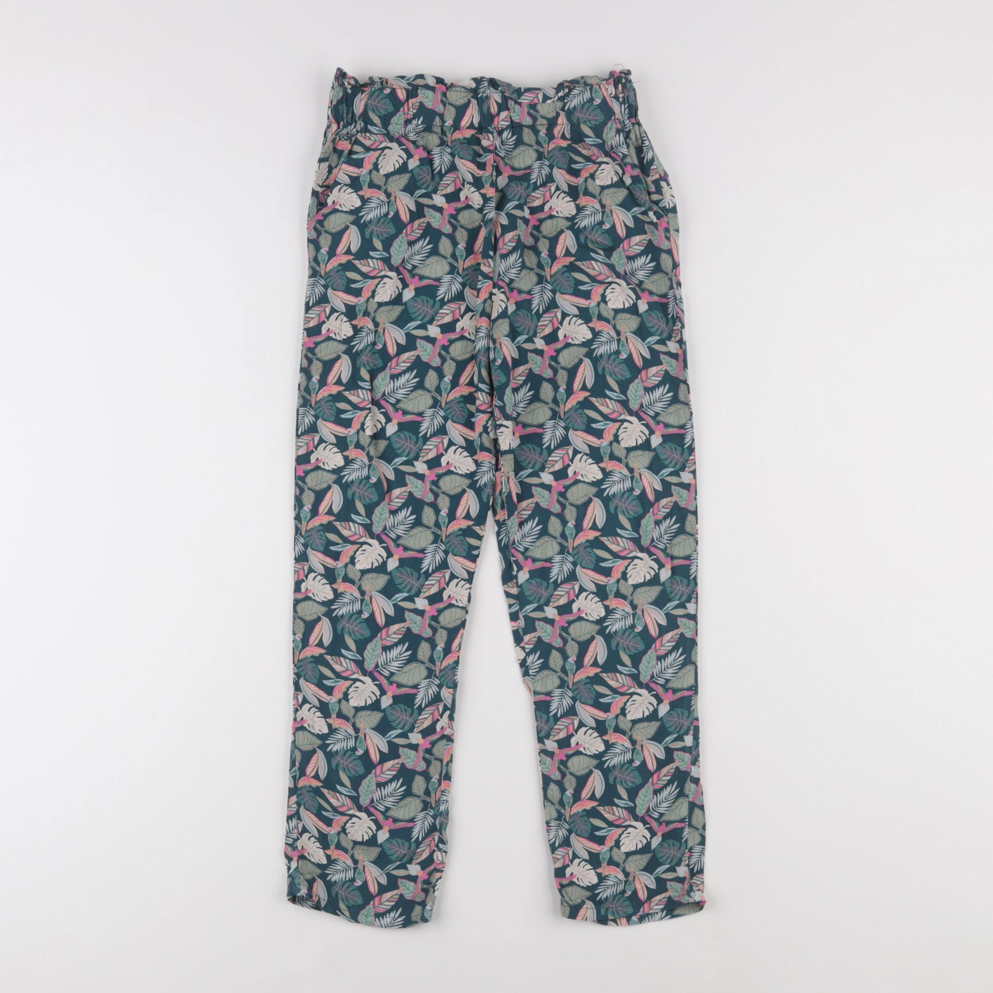 Vertbaudet - pantalon vert - 9 ans