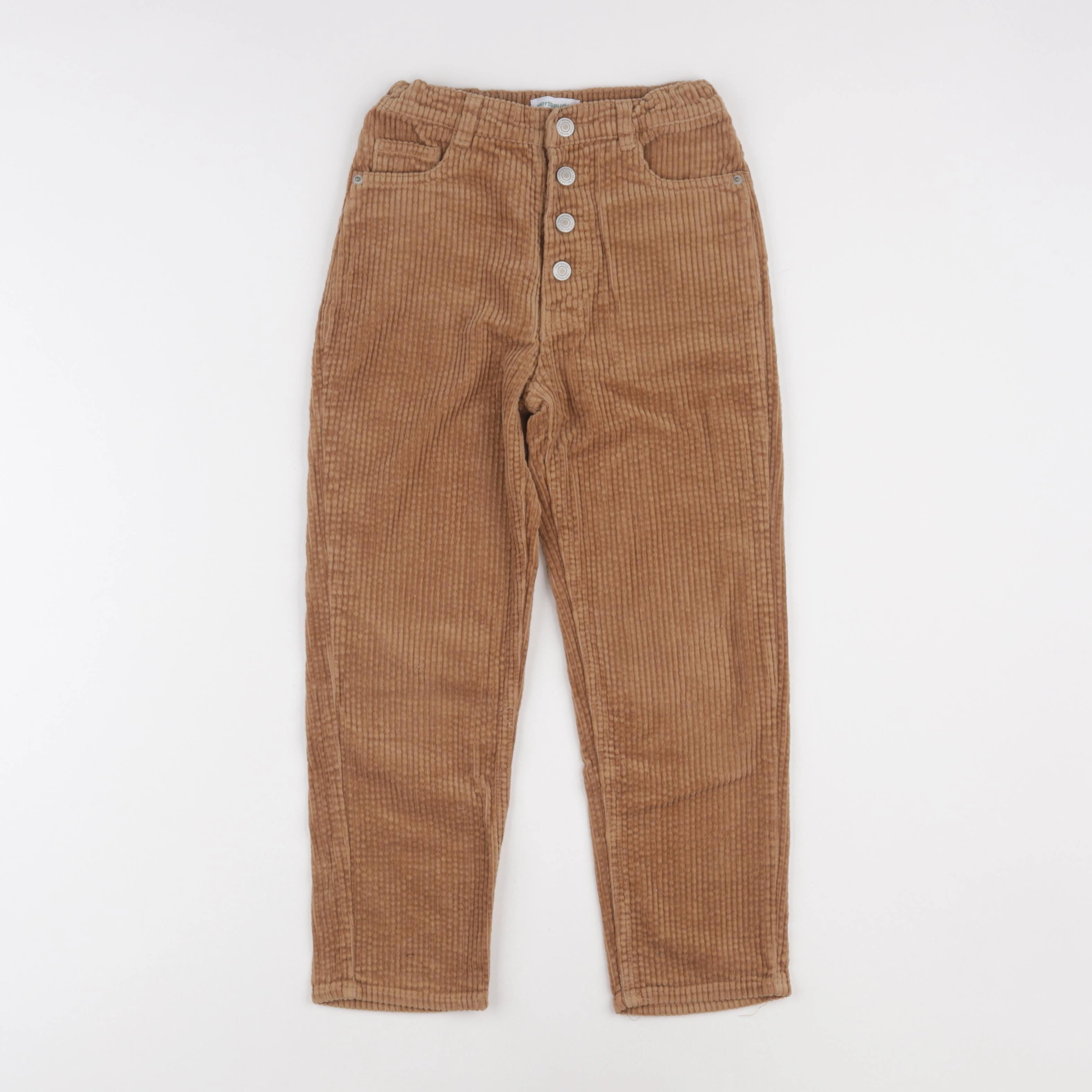 Vertbaudet - pantalon marron - 7 ans