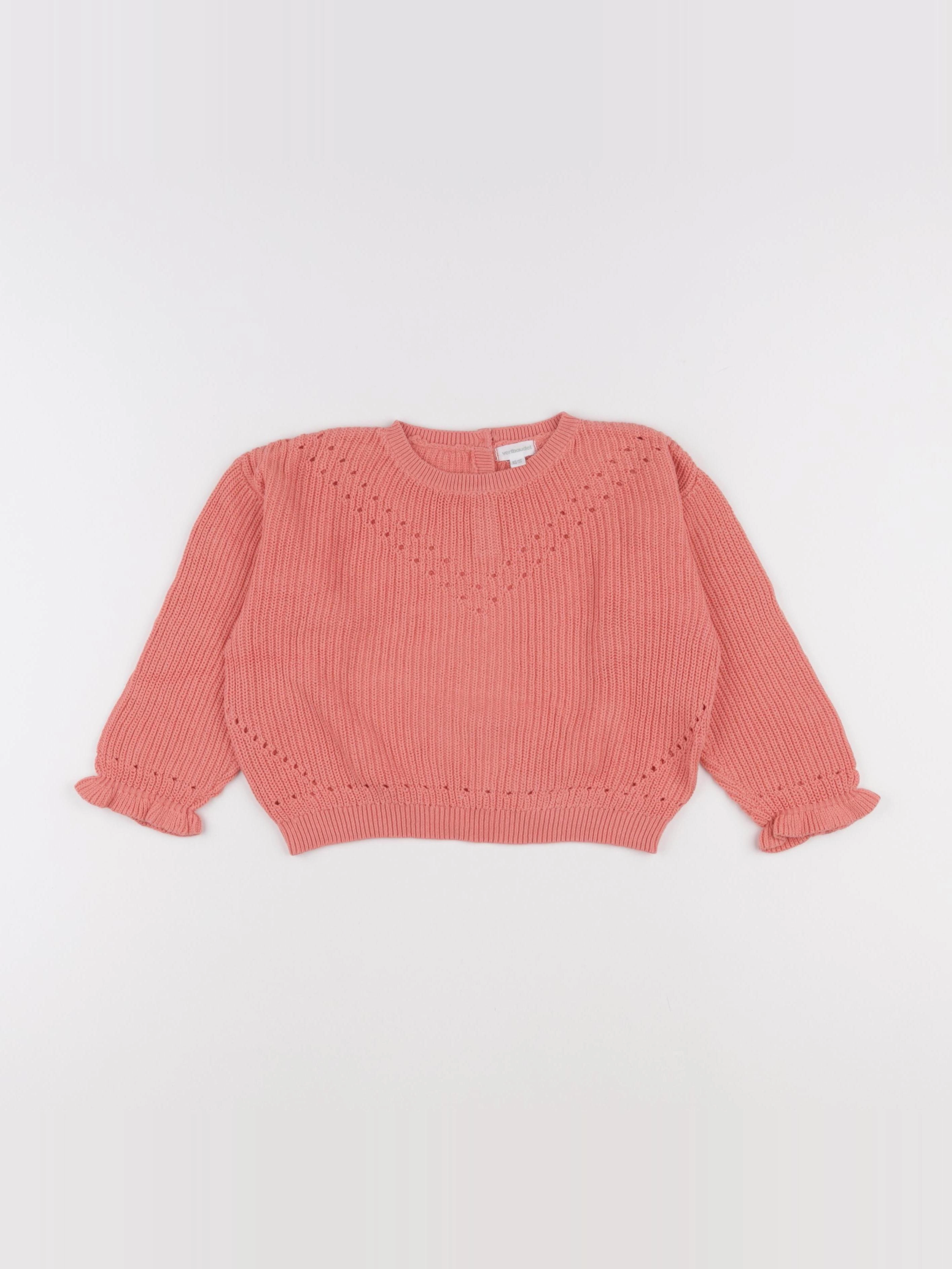 Vertbaudet - pull rose - 36 mois