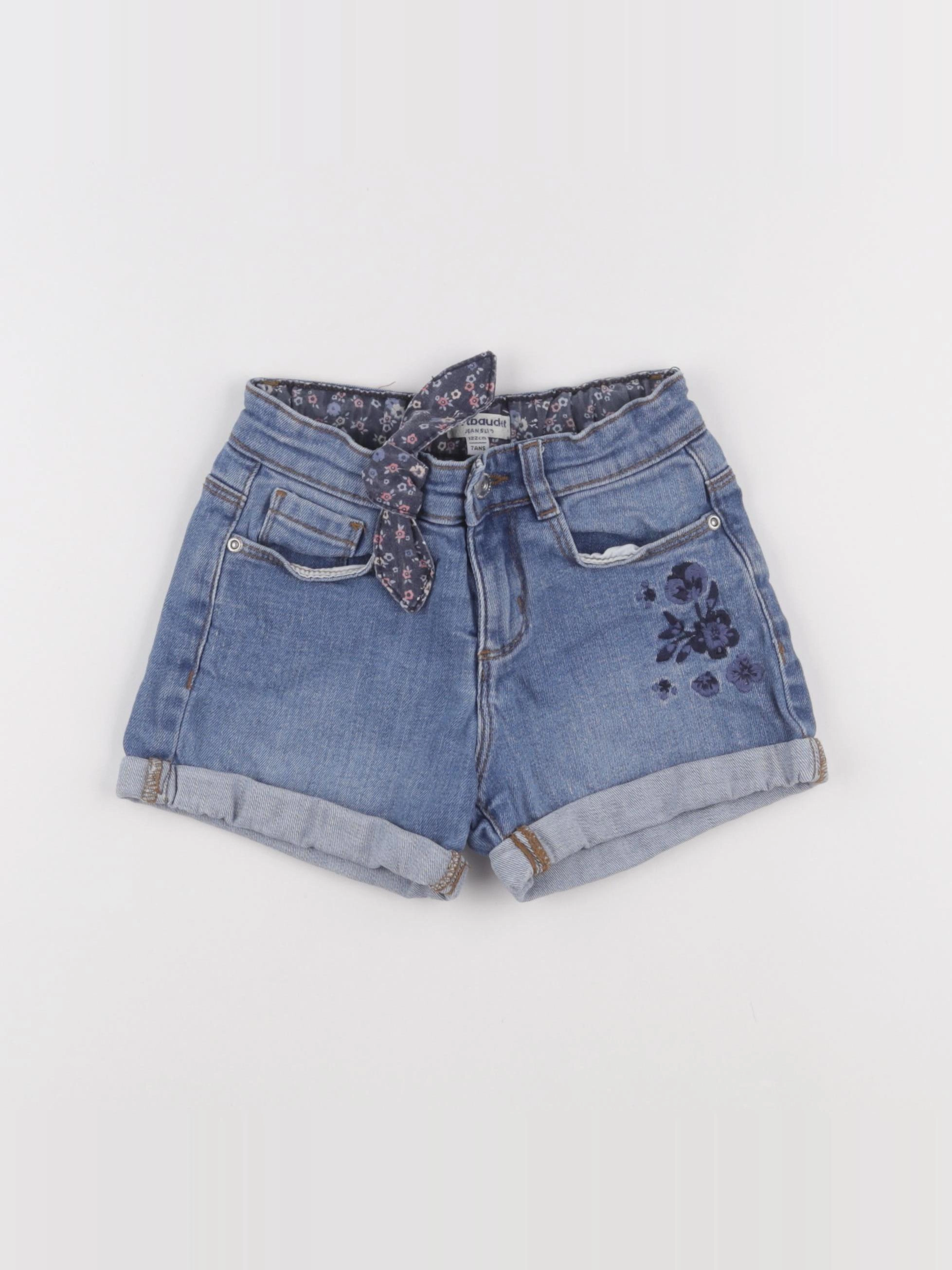Vertbaudet - short bleu - 7 ans