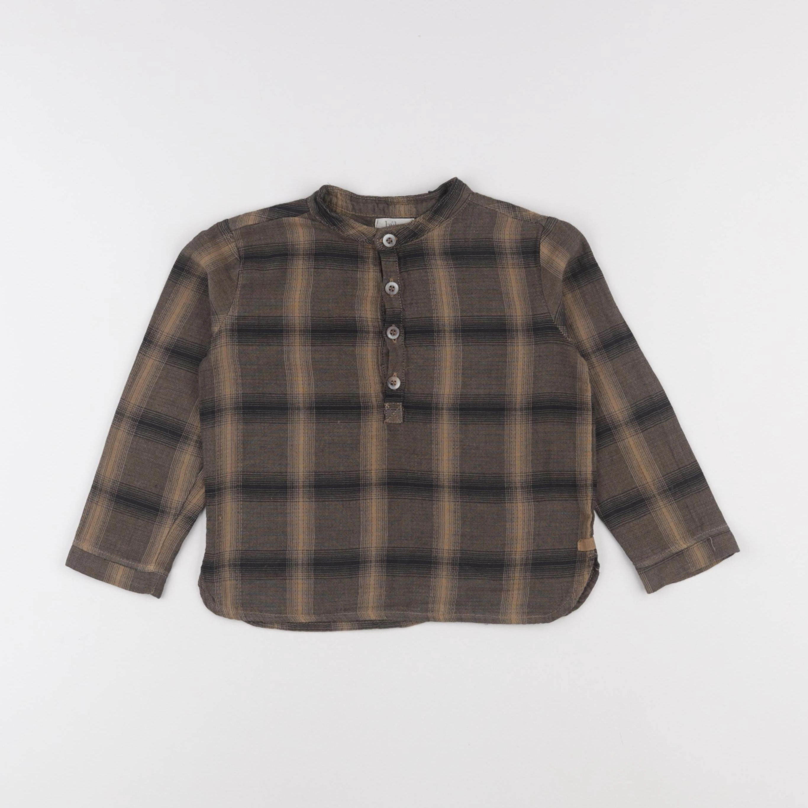 Buho - chemise marron - 3 ans