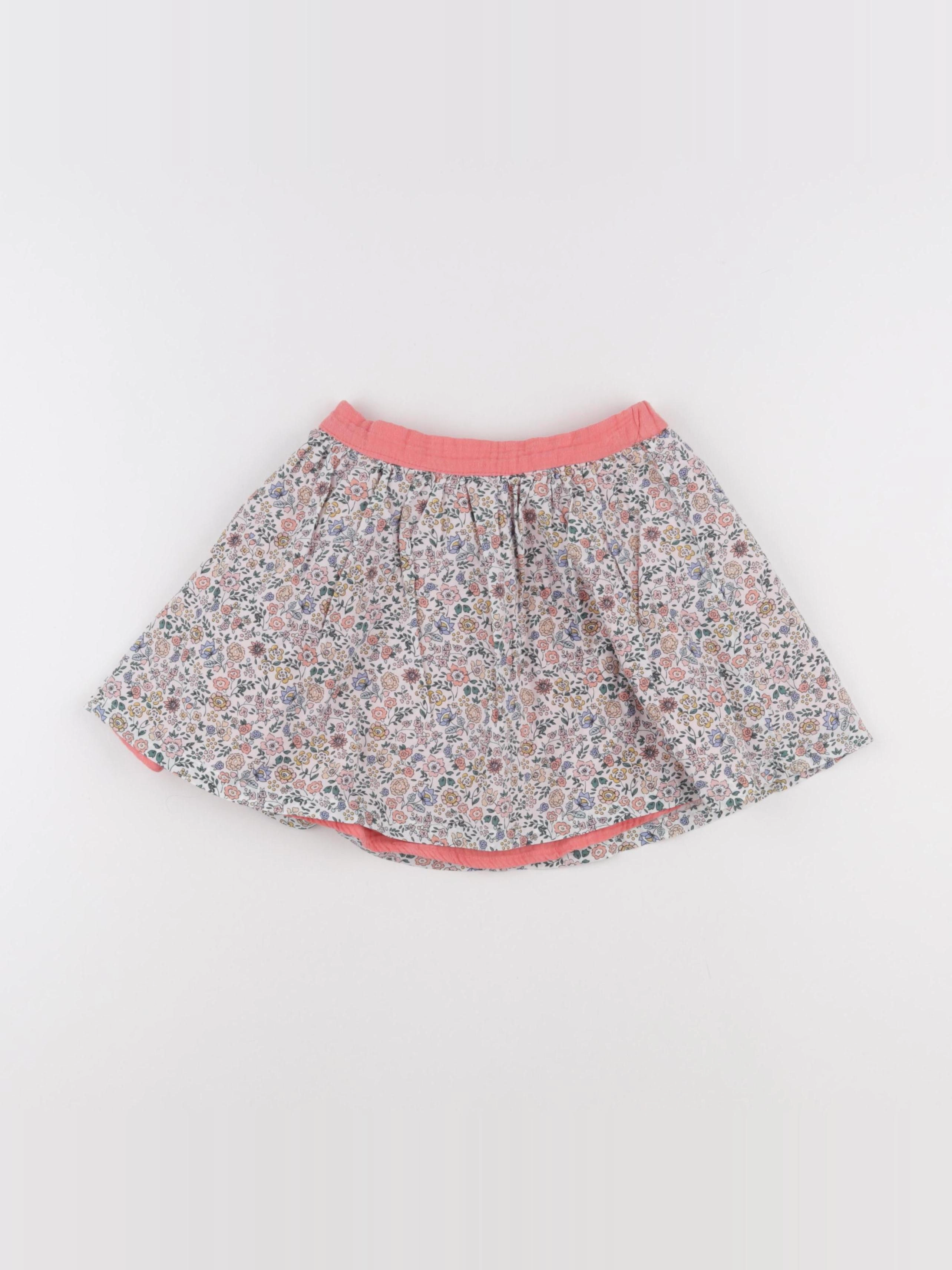 Vertbaudet - jupe réversible rose - 6 ans