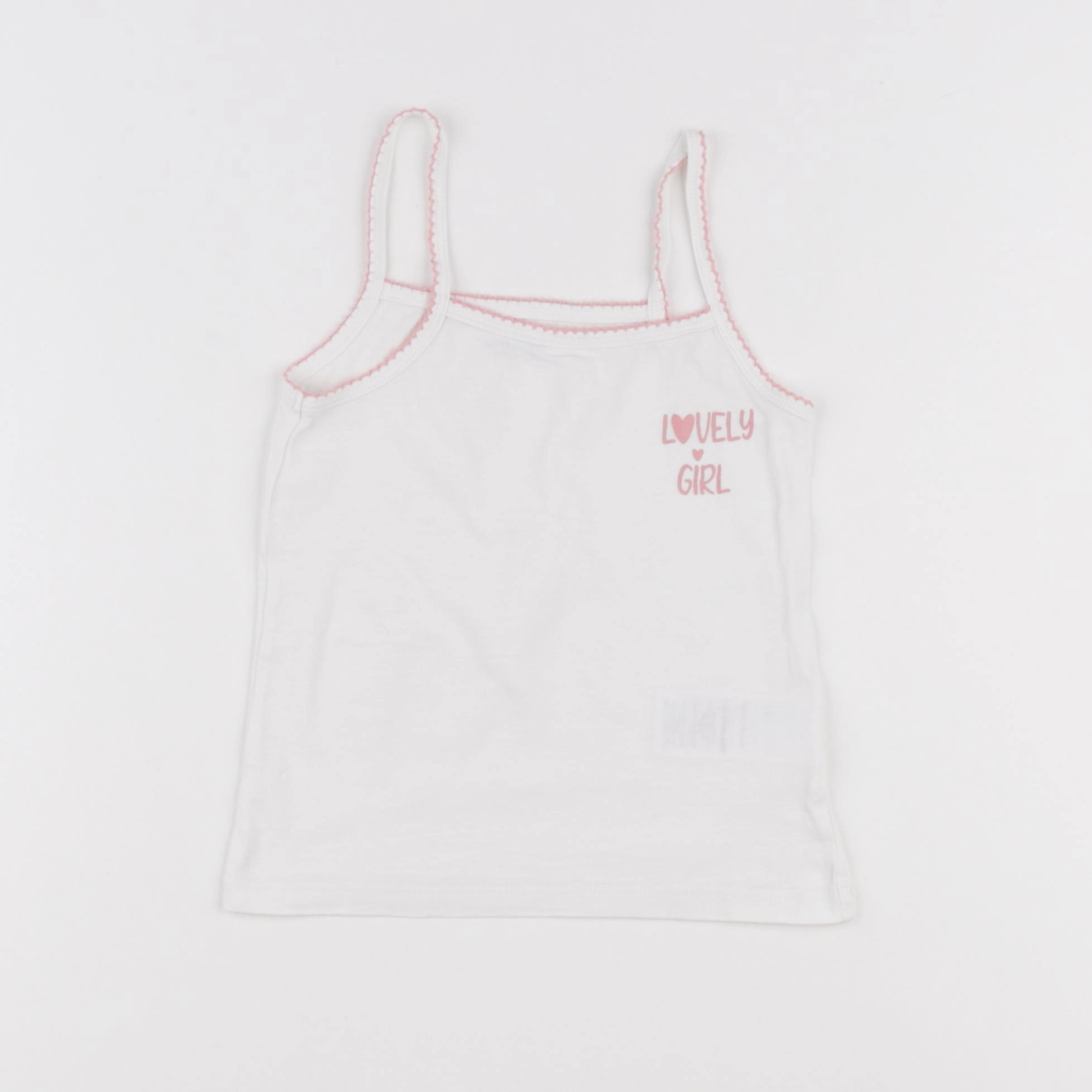 Vertbaudet - maillot de corps blanc - 4 ans