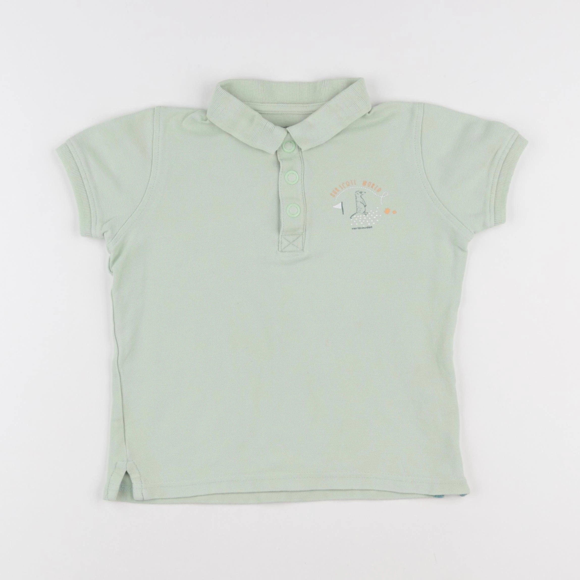 Vertbaudet - polo vert - 5 ans