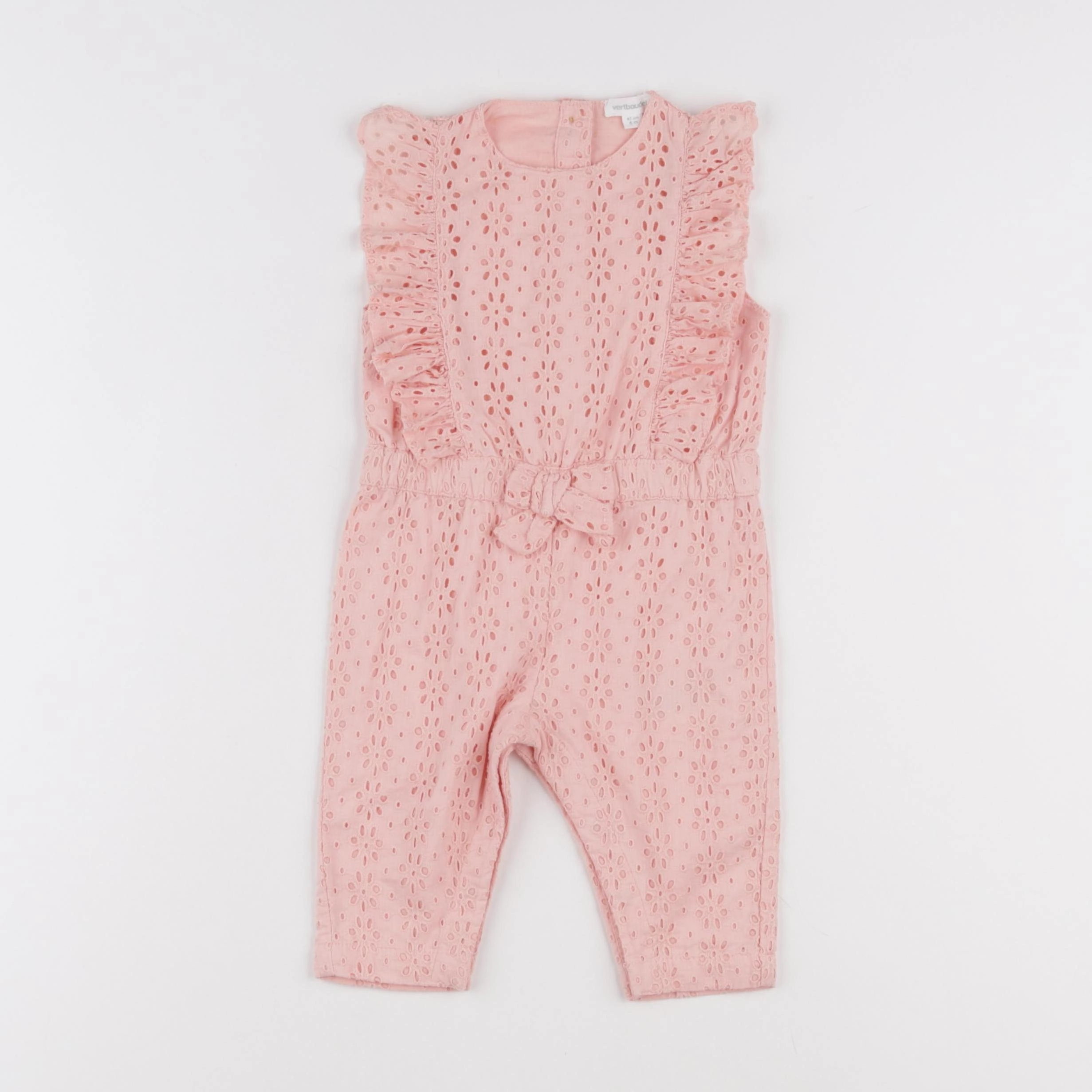 Vertbaudet - combinaison rose - 6 mois