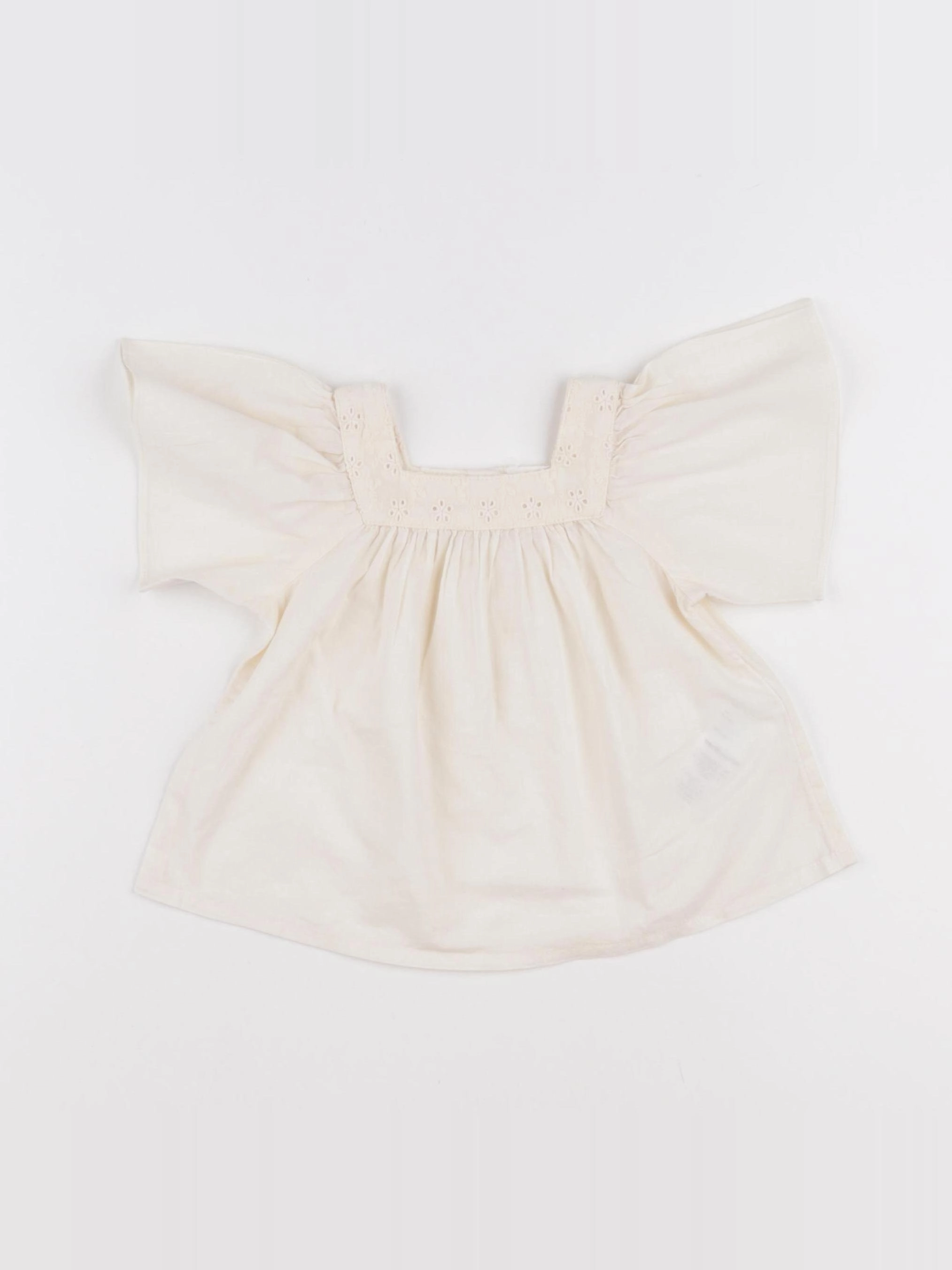 Vertbaudet - blouse blanc - 9 mois