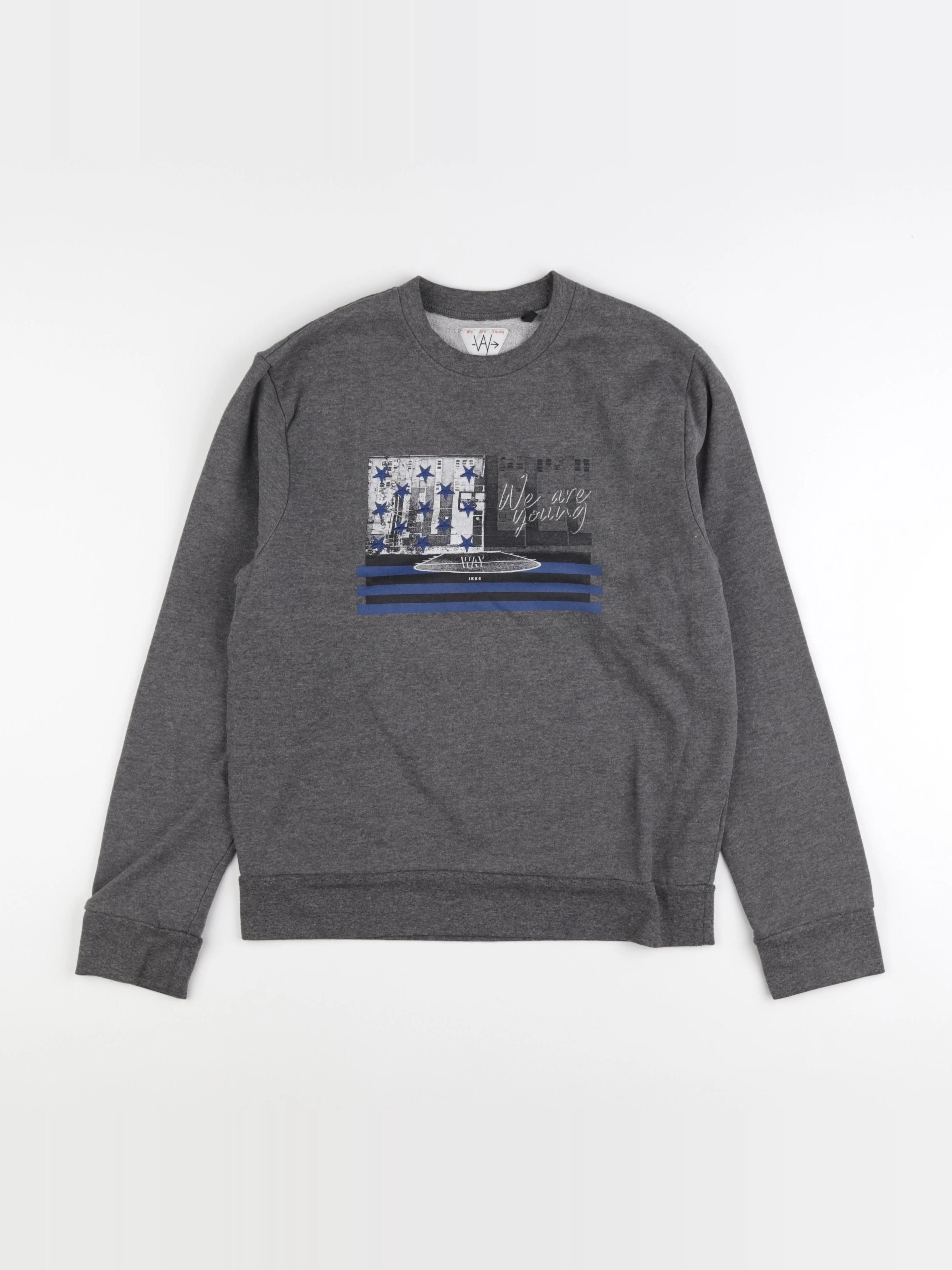 IKKS - sweat gris - 14 ans