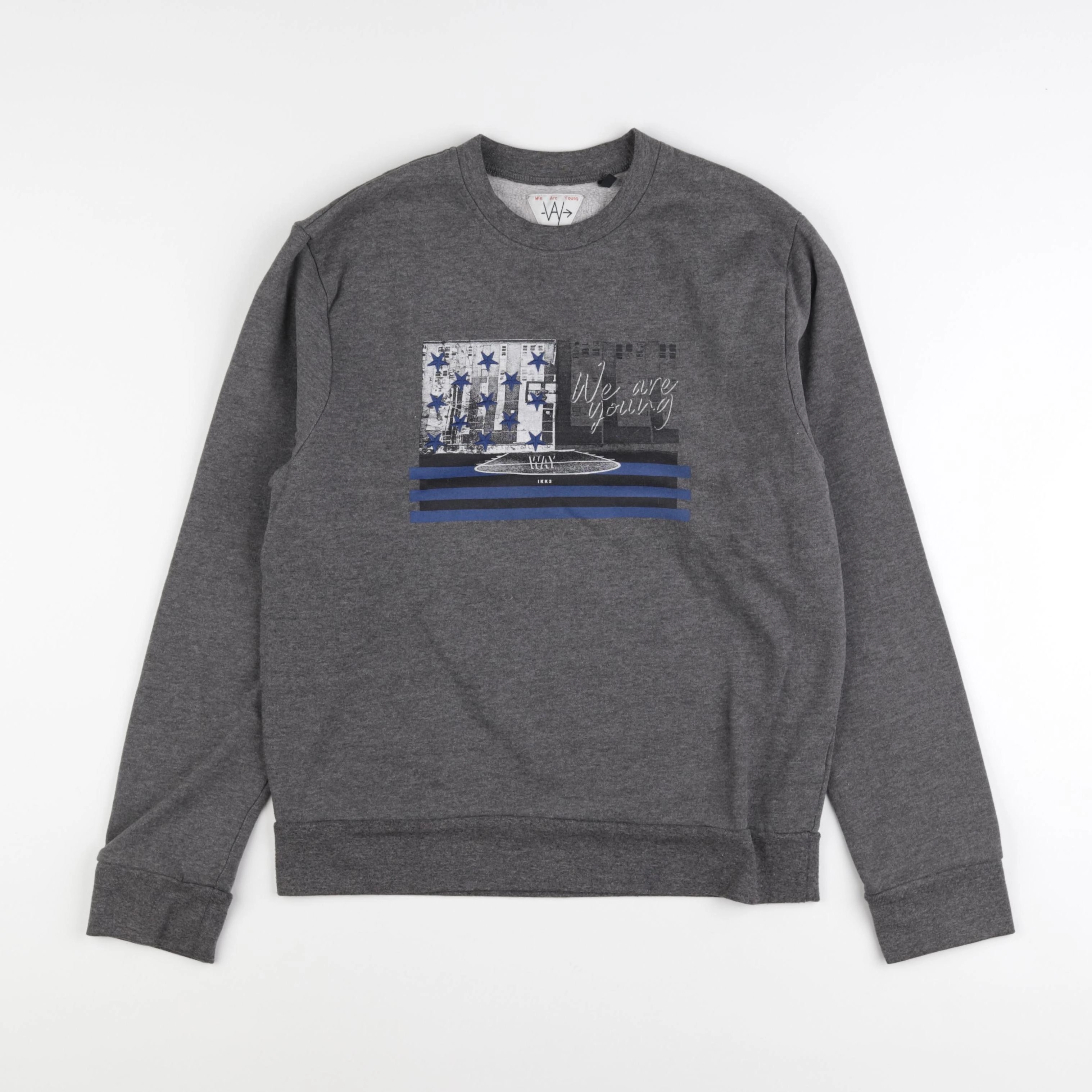 IKKS - sweat gris - 14 ans