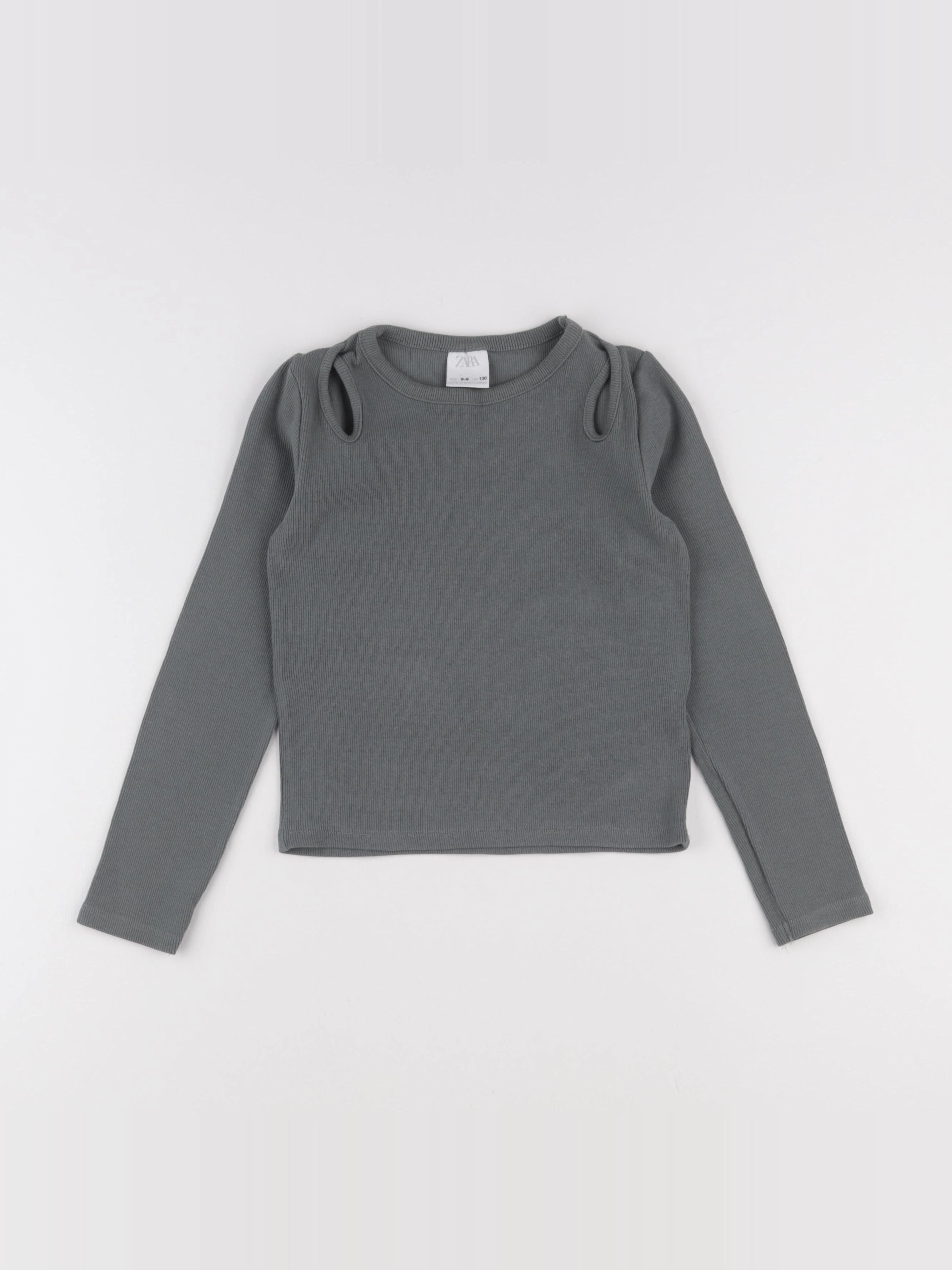 Zara - tee-shirt vert - 8/9 ans