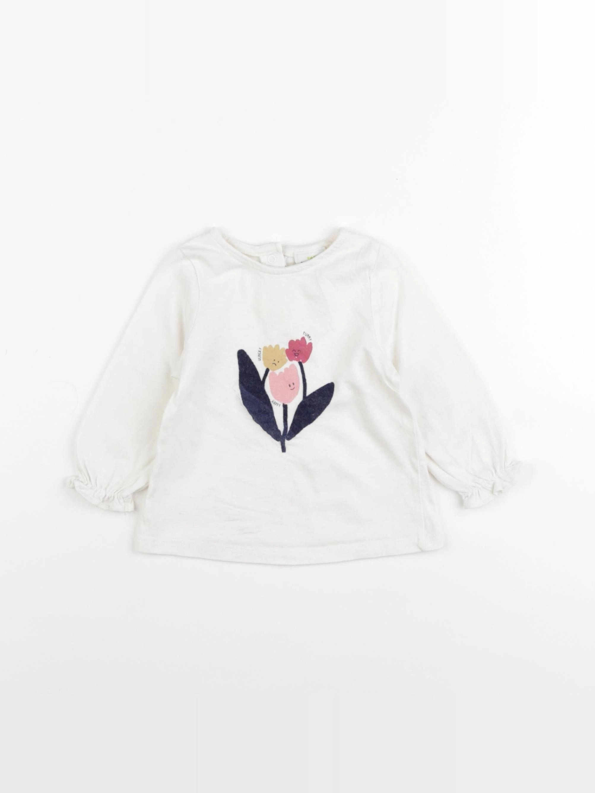 Tape à l'oeil - tee-shirt blanc - 6 mois