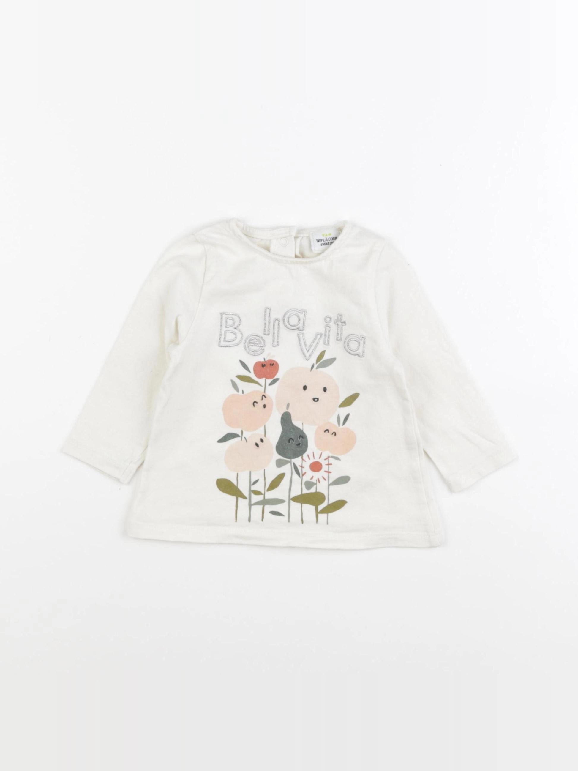 Tape à l'oeil - tee-shirt beige - 6 mois