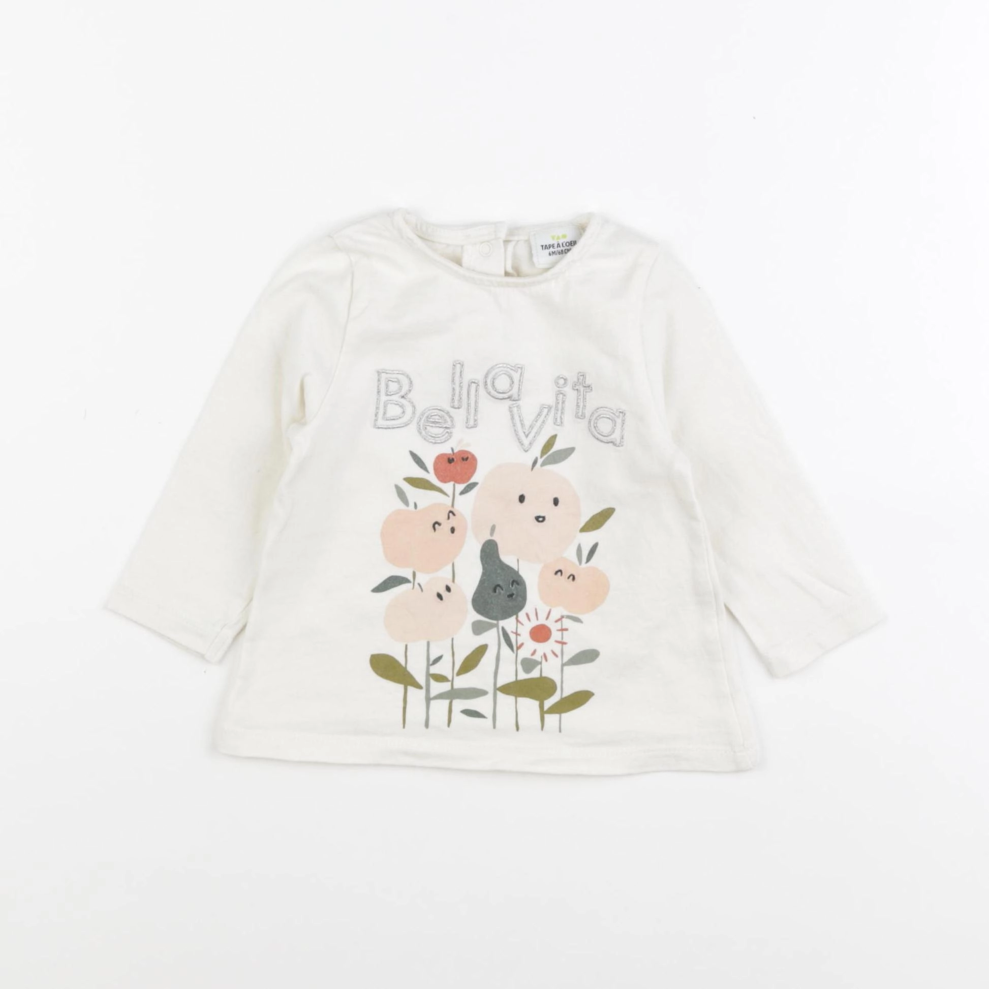Tape à l'oeil - tee-shirt beige - 6 mois