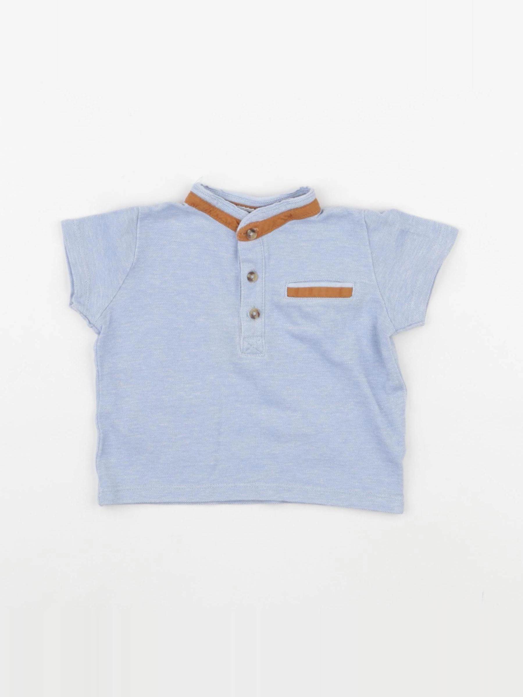 Vertbaudet - tee-shirt bleu - 9 mois