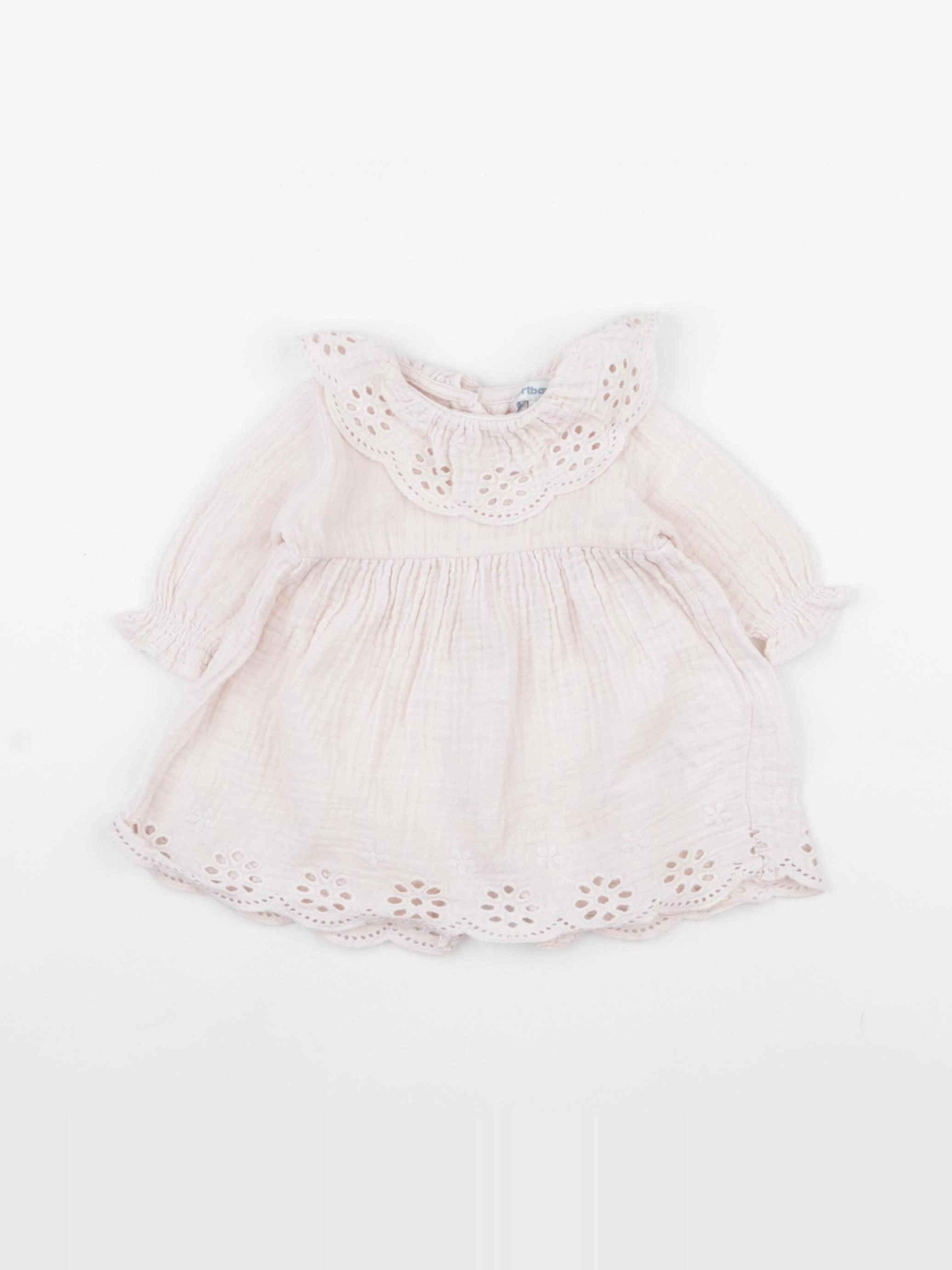 Vertbaudet - robe rose - 1 mois