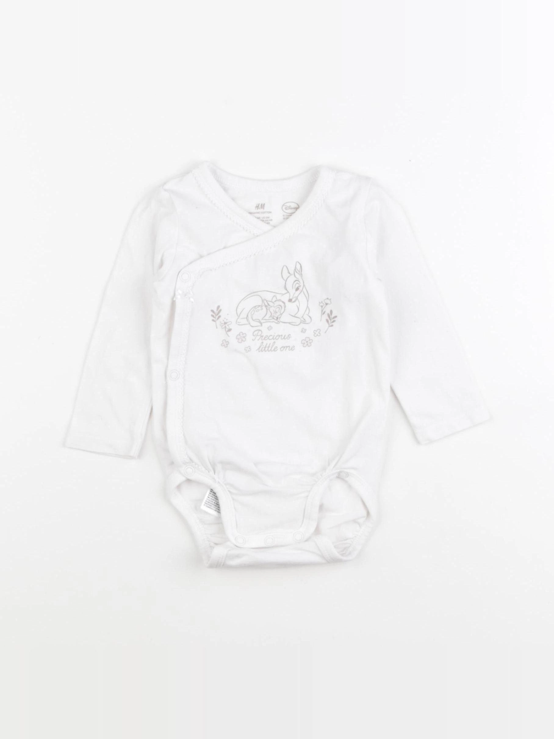 H&M - body blanc - 4/6 mois
