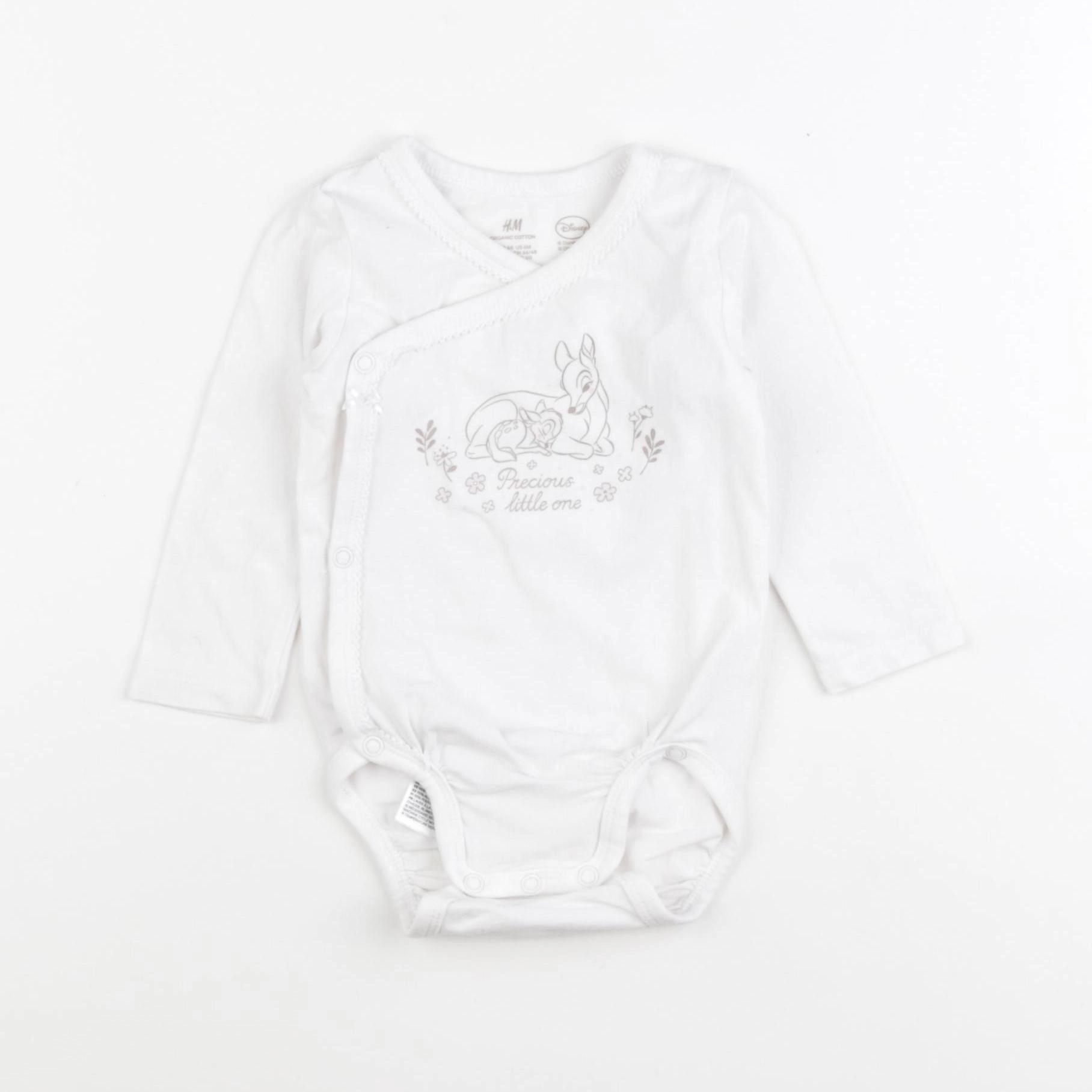 H&M - body blanc - 4/6 mois
