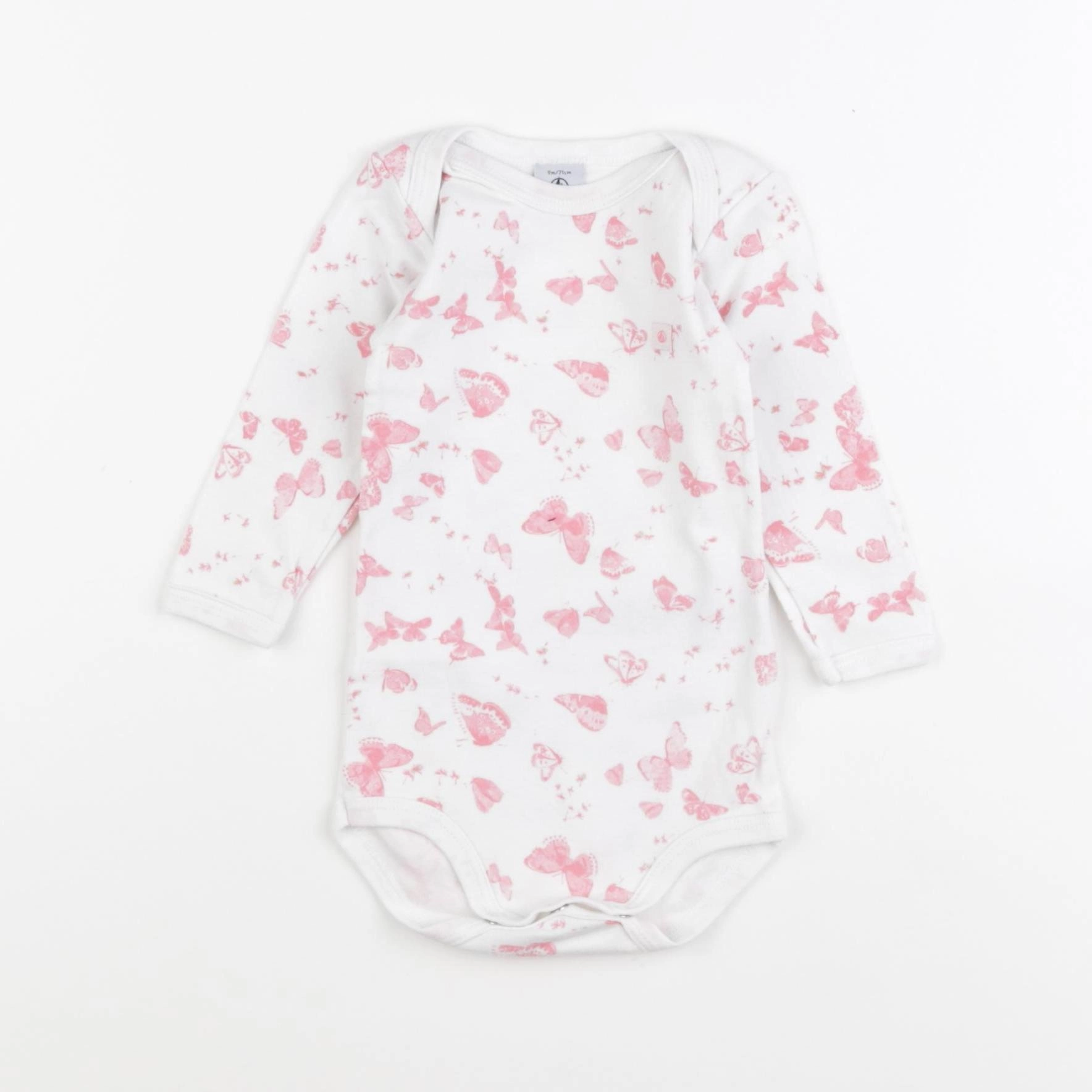 Petit Bateau - body rose - 9 mois