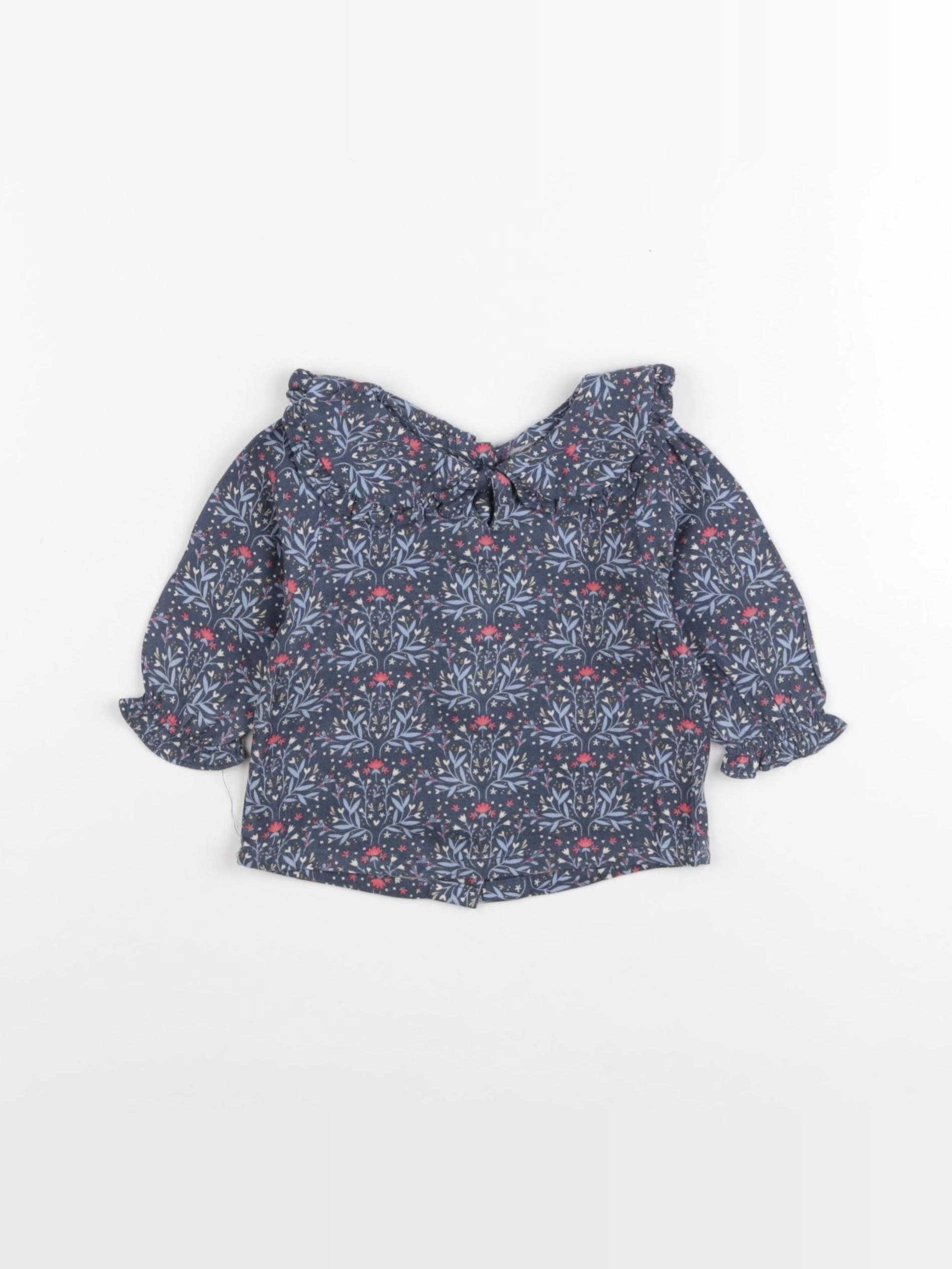 Vertbaudet - blouse bleu - 3 mois