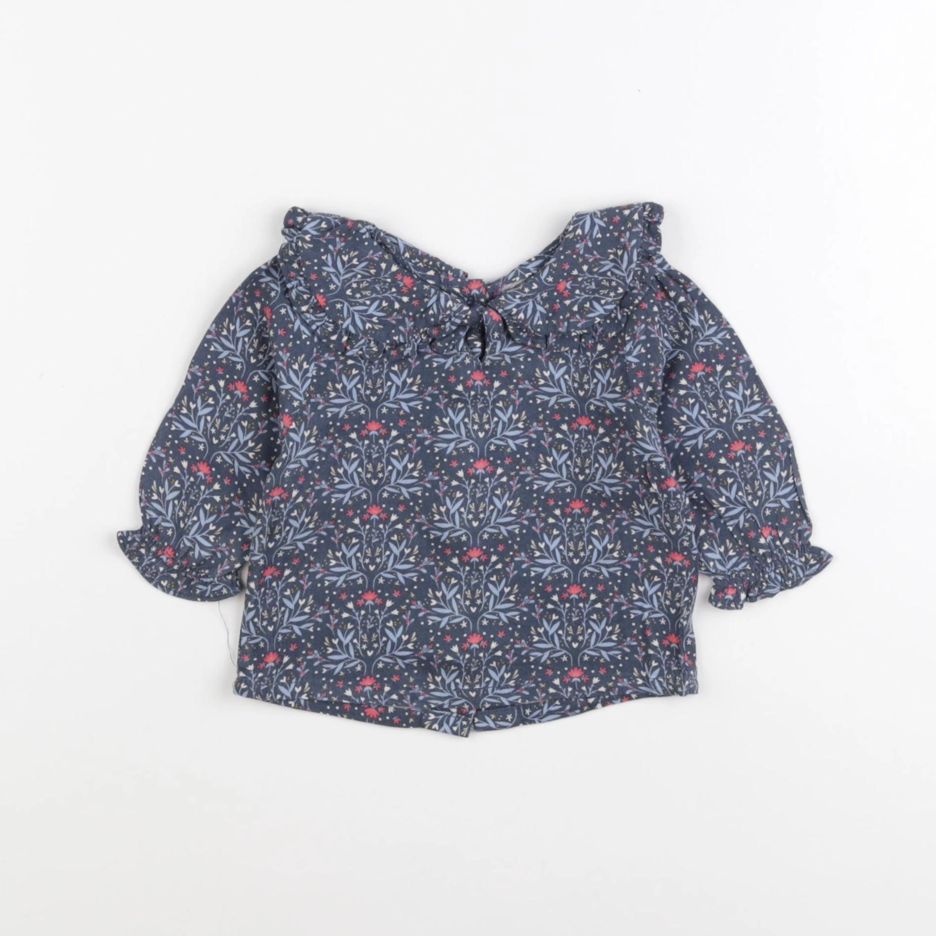 Vertbaudet - blouse bleu - 3 mois