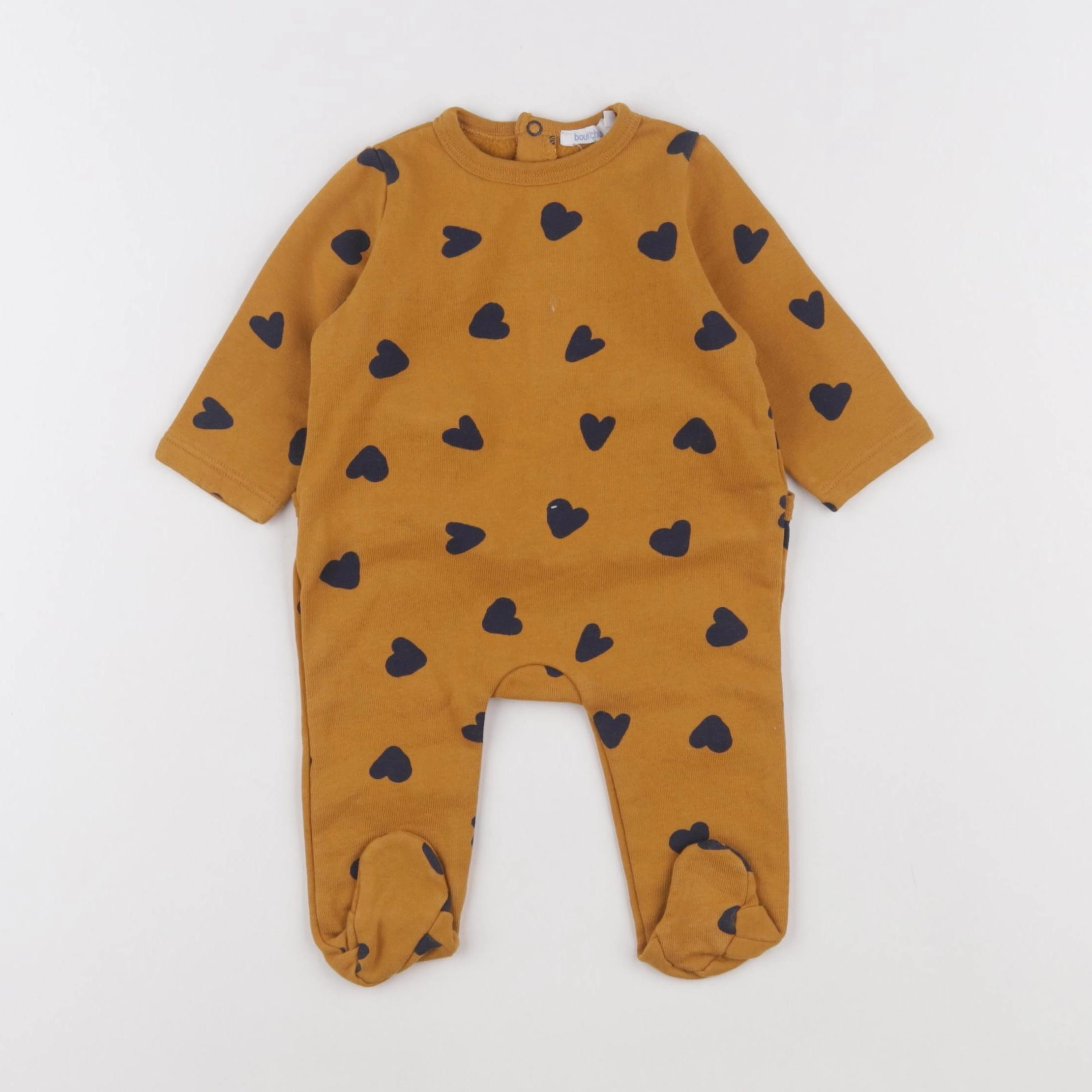 Boutchou - pyjama coton marron - 3 mois
