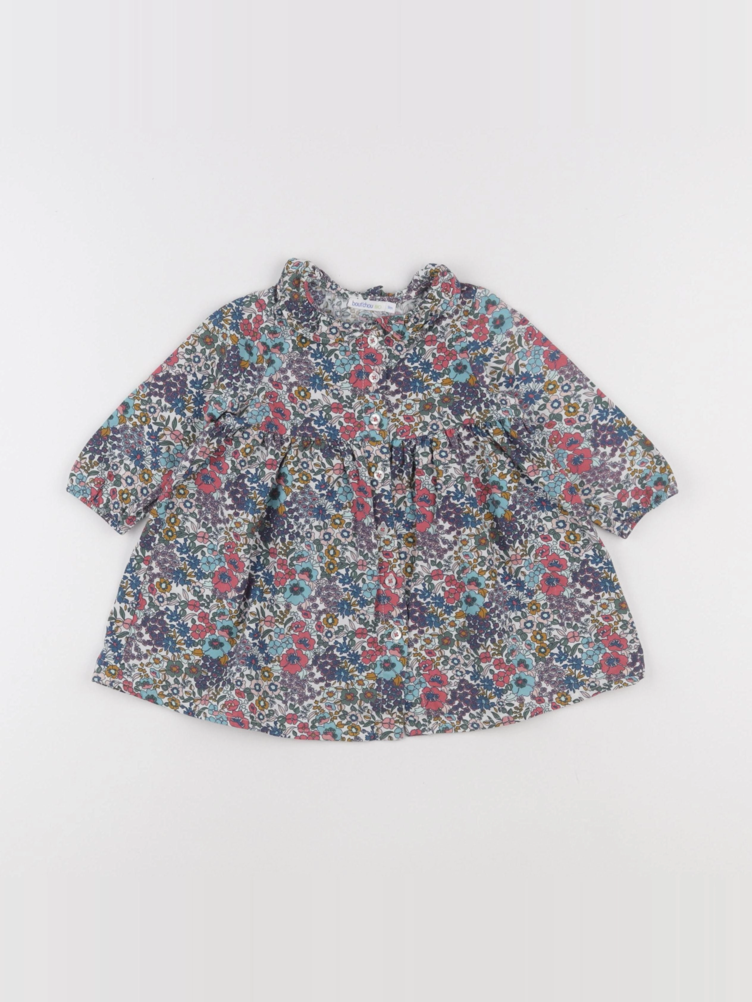 Boutchou - robe multicolore - 9 mois