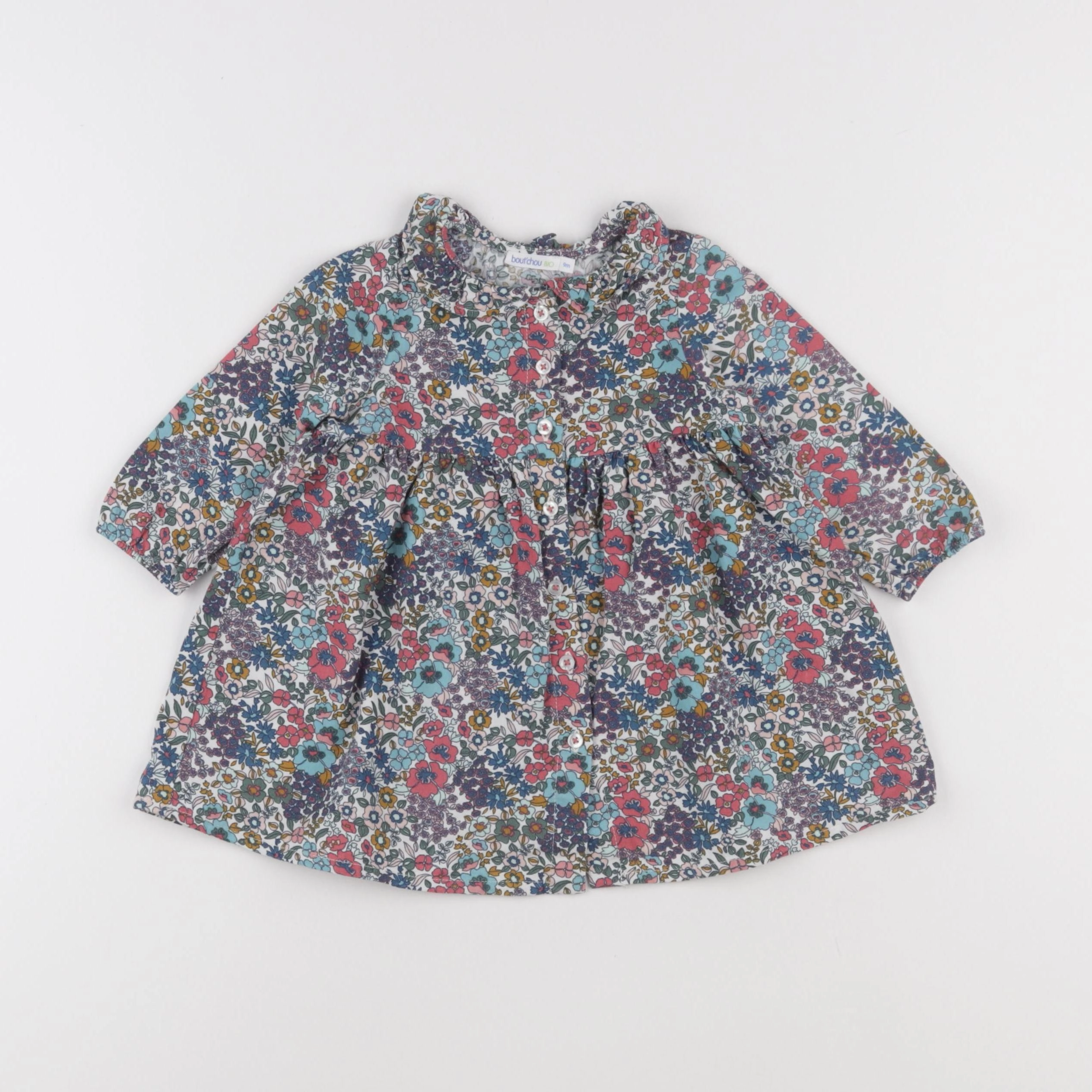 Boutchou - robe multicolore - 9 mois