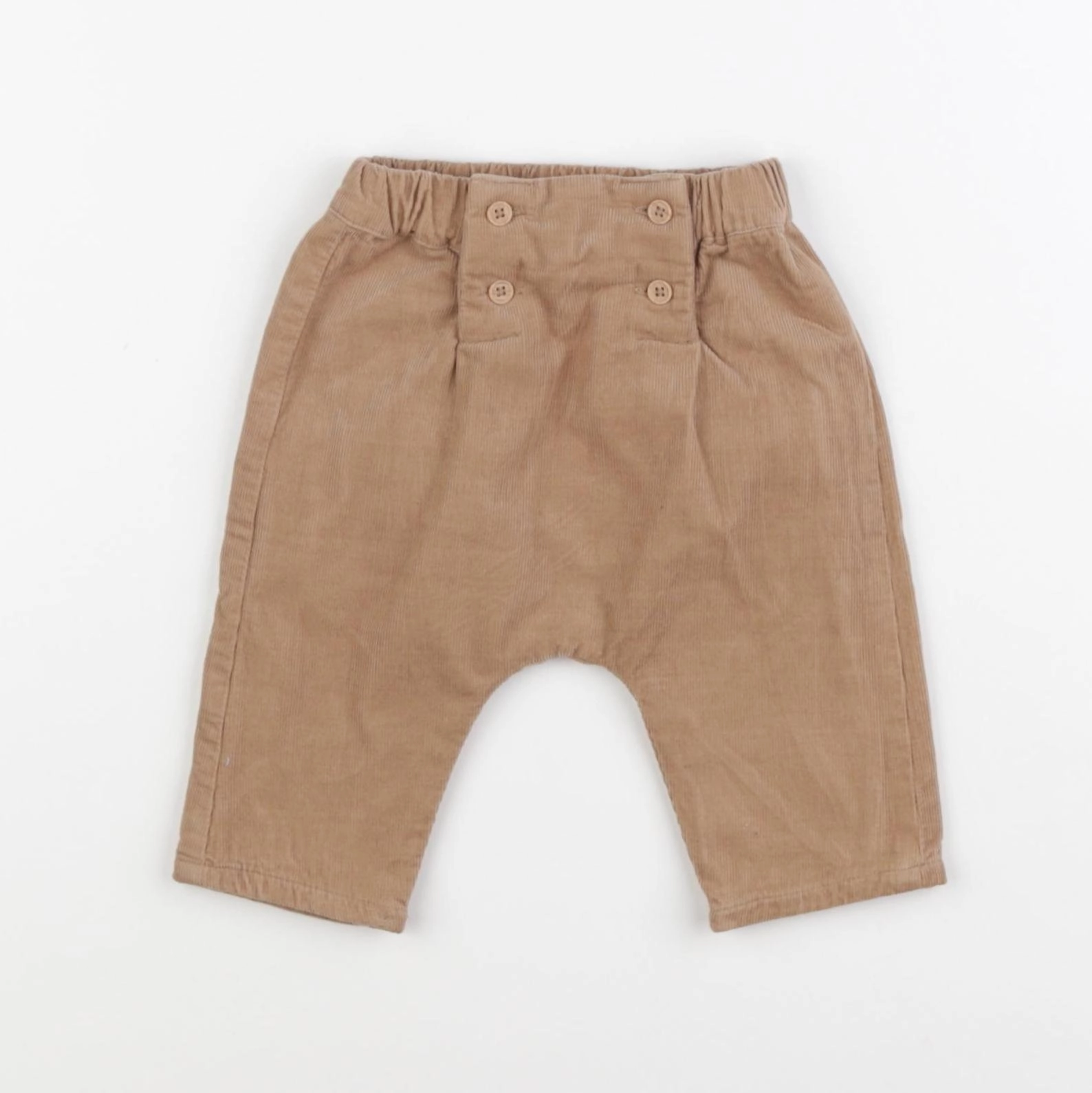 Vertbaudet - sarouel marron - 3 mois