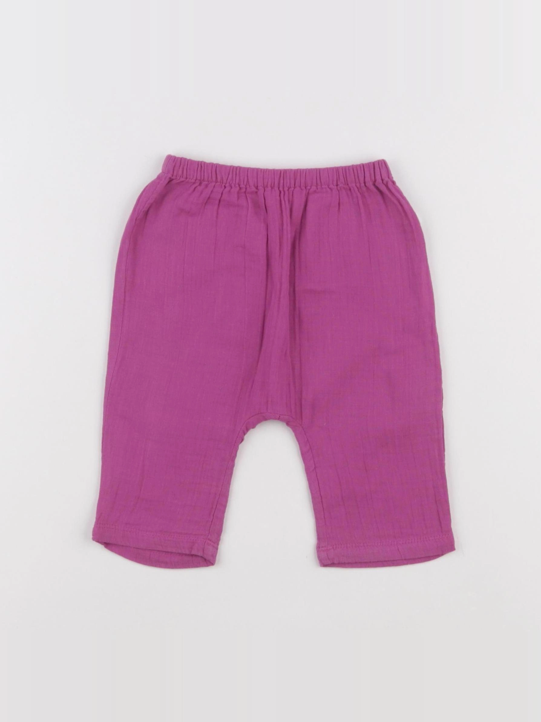 Cadet Rousselle - sarouel violet - 6 mois