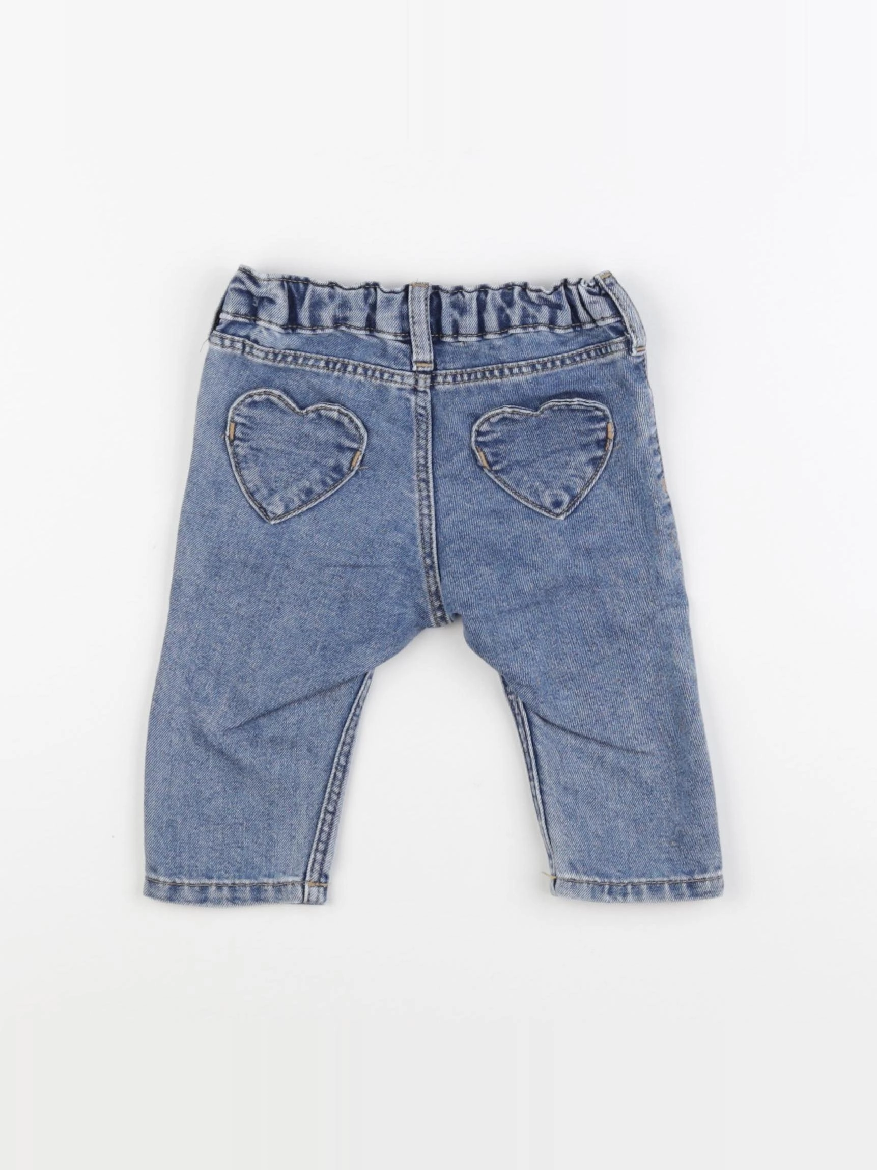 H&M - pantalon bleu - 4/6 mois