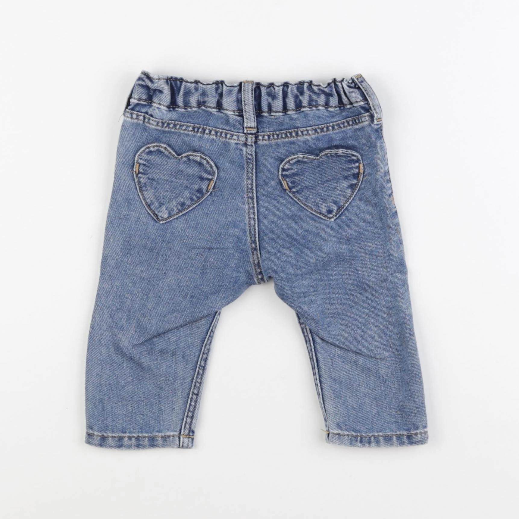 H&M - pantalon bleu - 4/6 mois