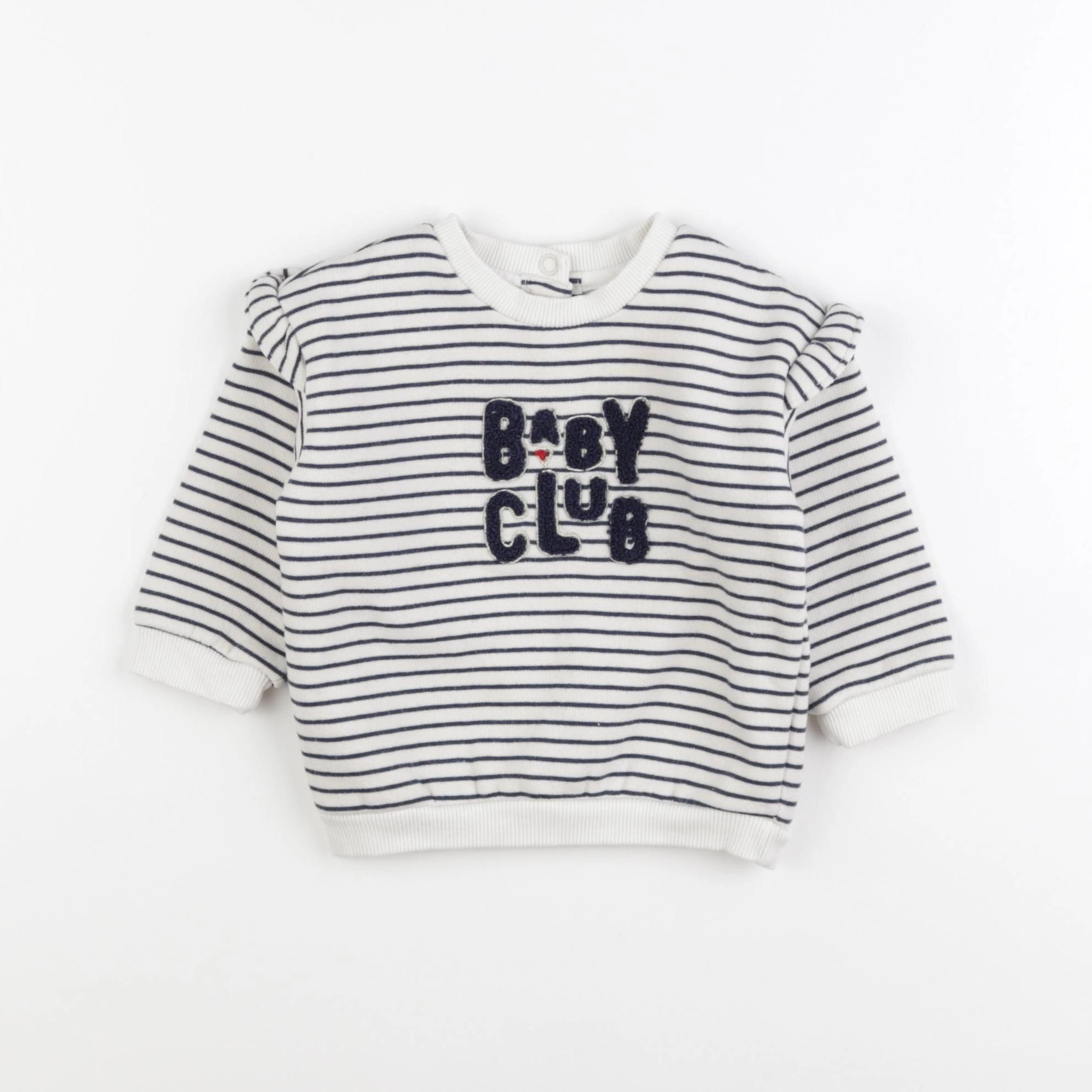 Tape à l'oeil - sweat blanc - 6 mois