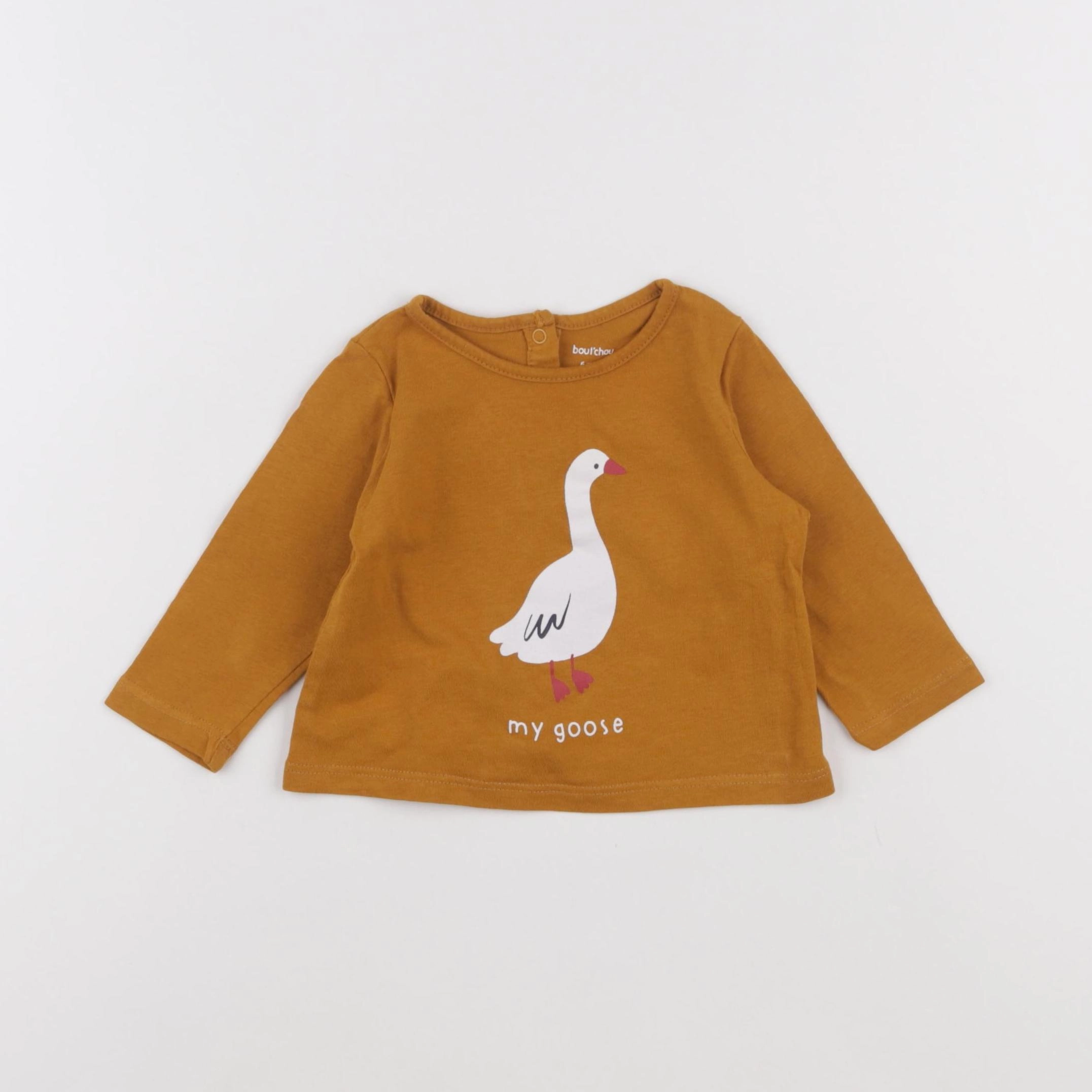 Boutchou - tee-shirt marron - 6 mois