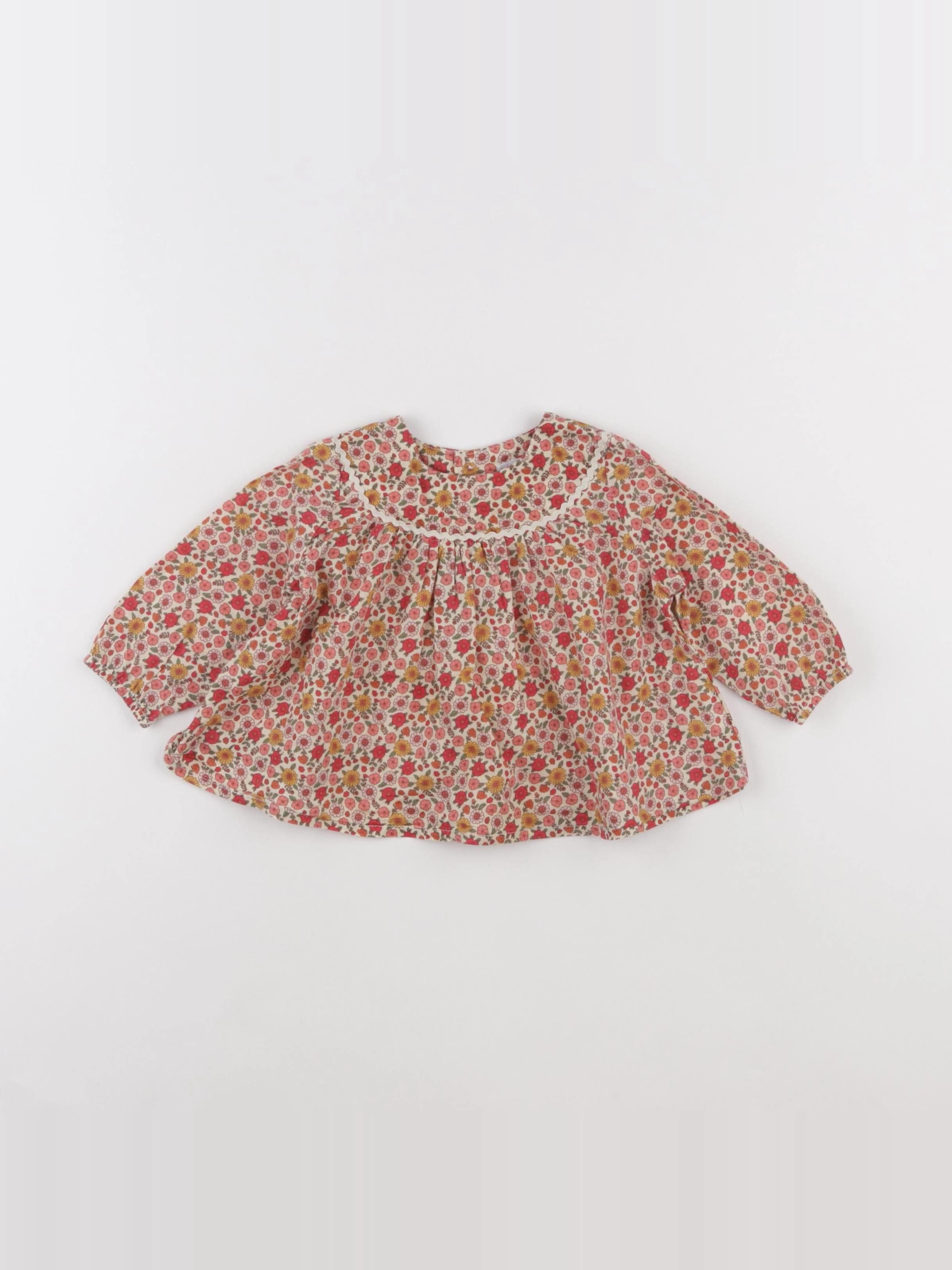 Boutchou - blouse multicolore - 6 mois