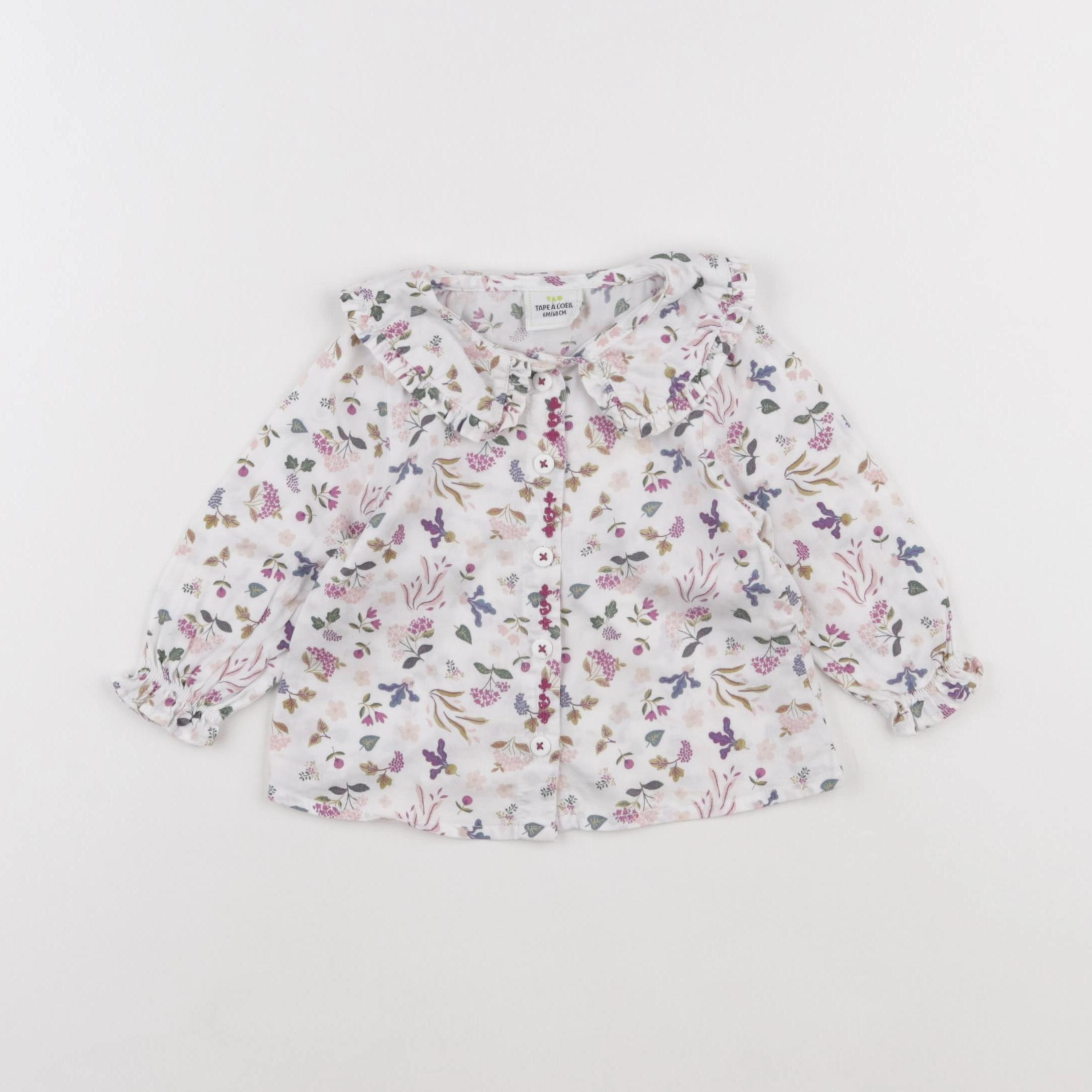 Tape à l'oeil - blouse blanc - 6 mois