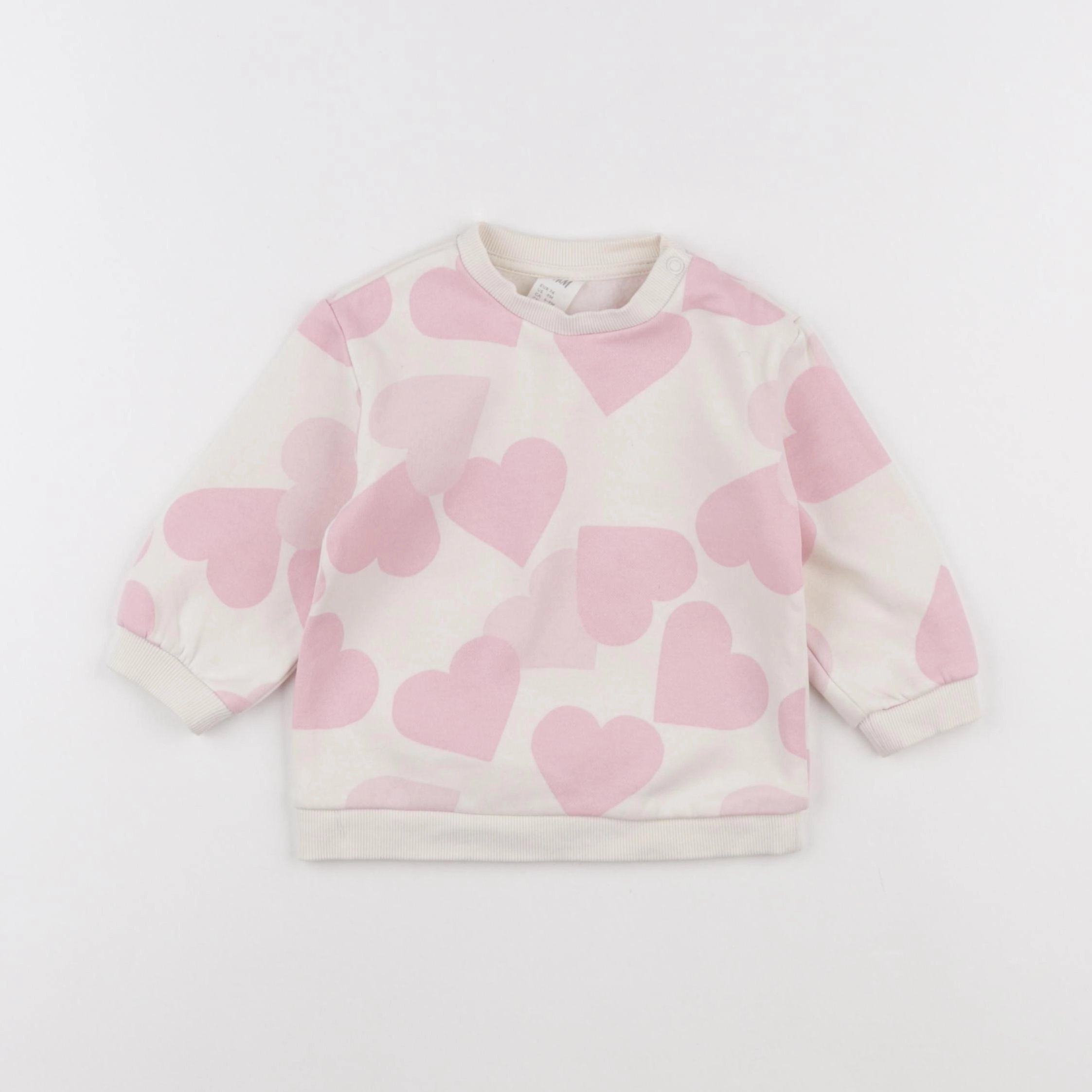 H&M - sweat beige - 9 mois