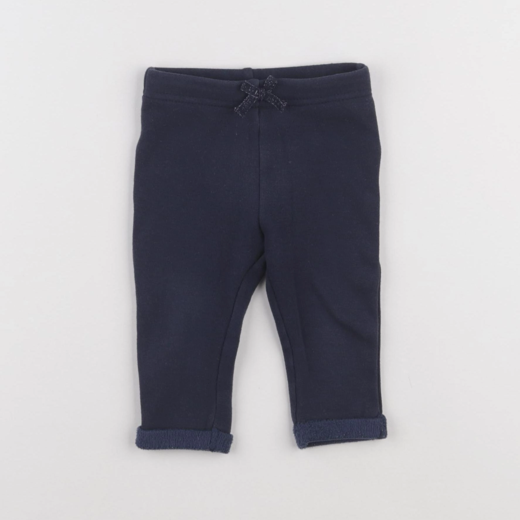Tape à l'oeil - legging doublé bleu - 9 mois
