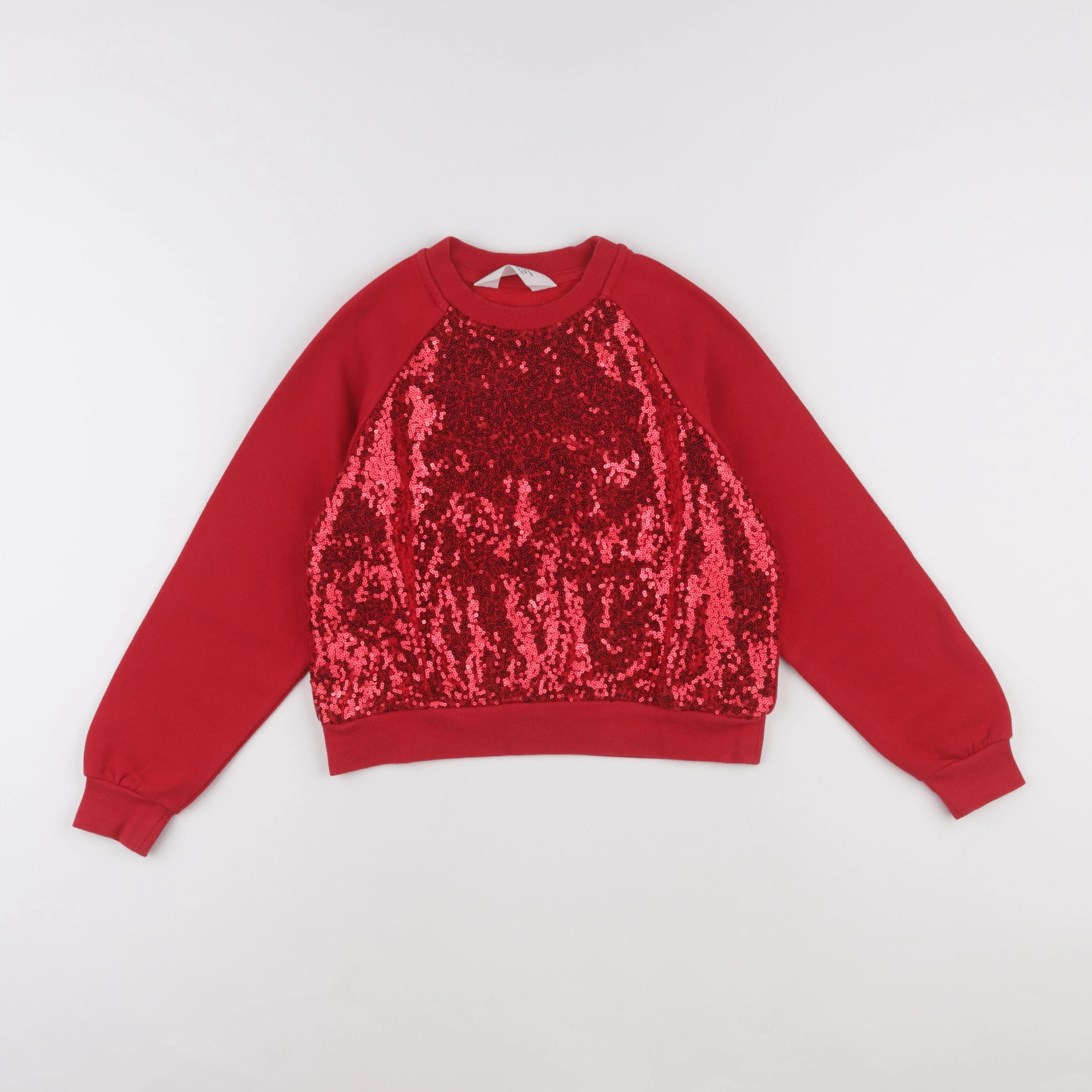 H&M - sweat rouge - 8/10 ans