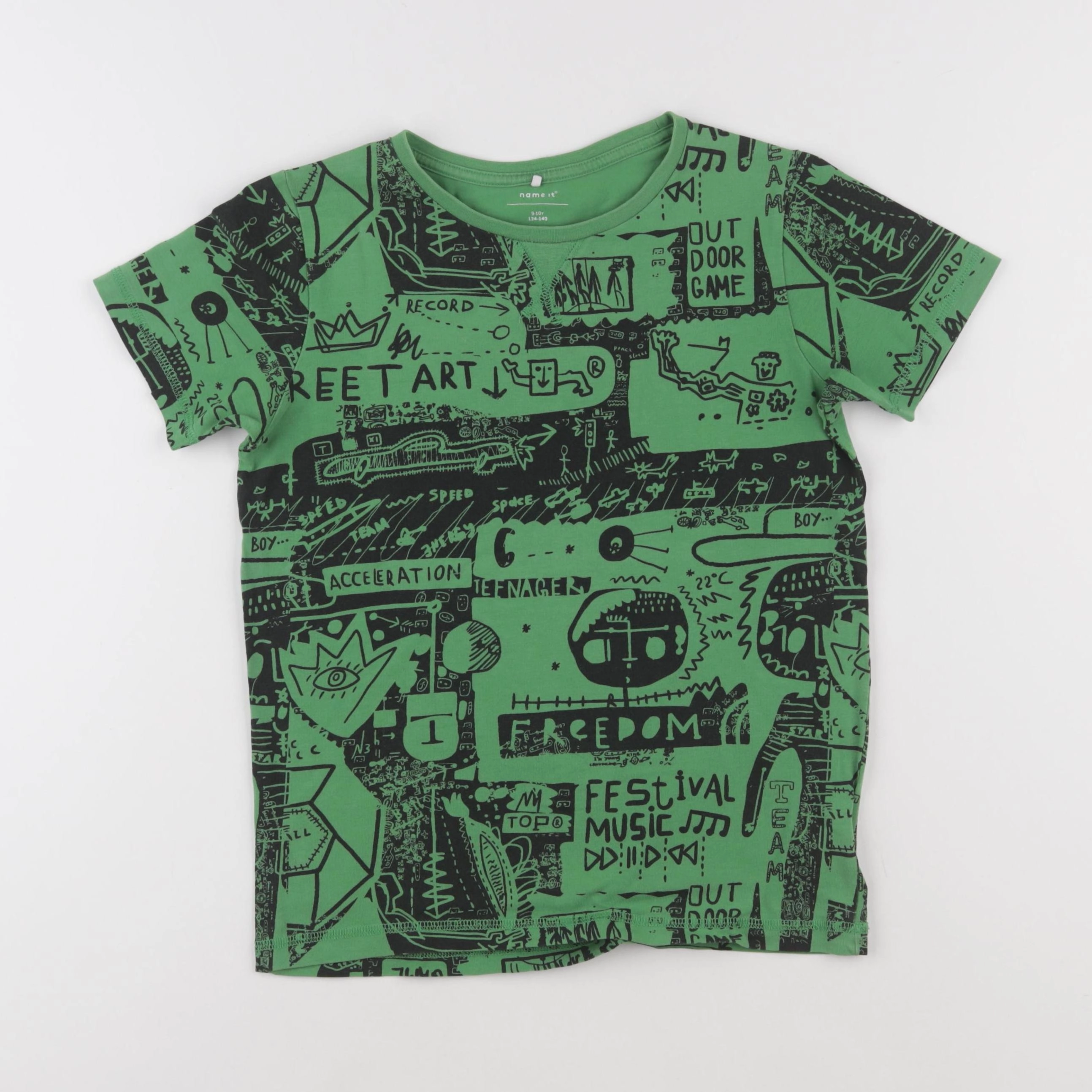 Name it - tee-shirt vert - 9/10 ans