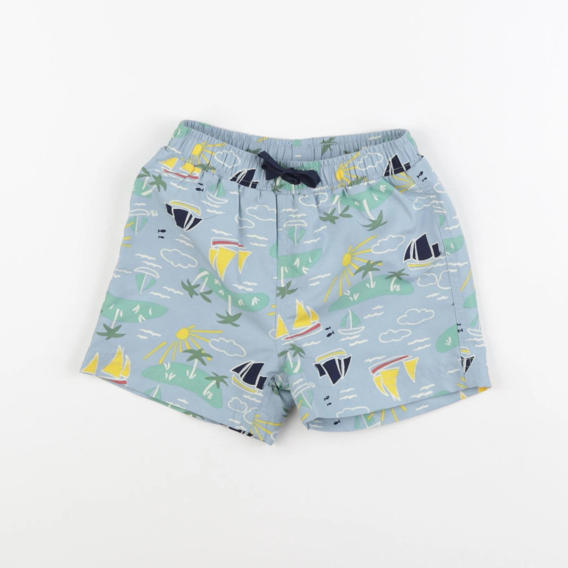 Petit Bateau - maillot de bain bleu - 6 mois