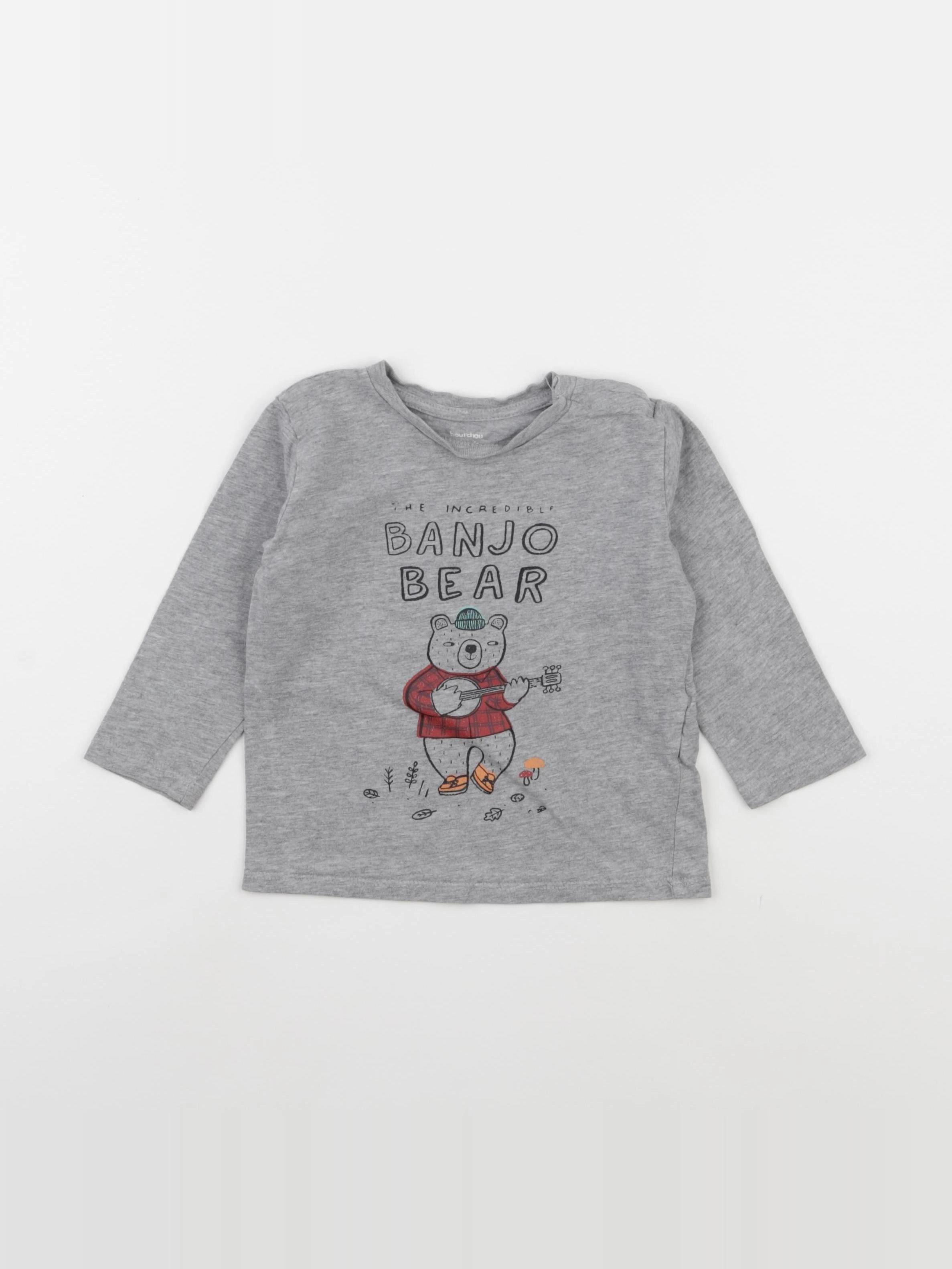 Boutchou - tee-shirt gris - 18 mois