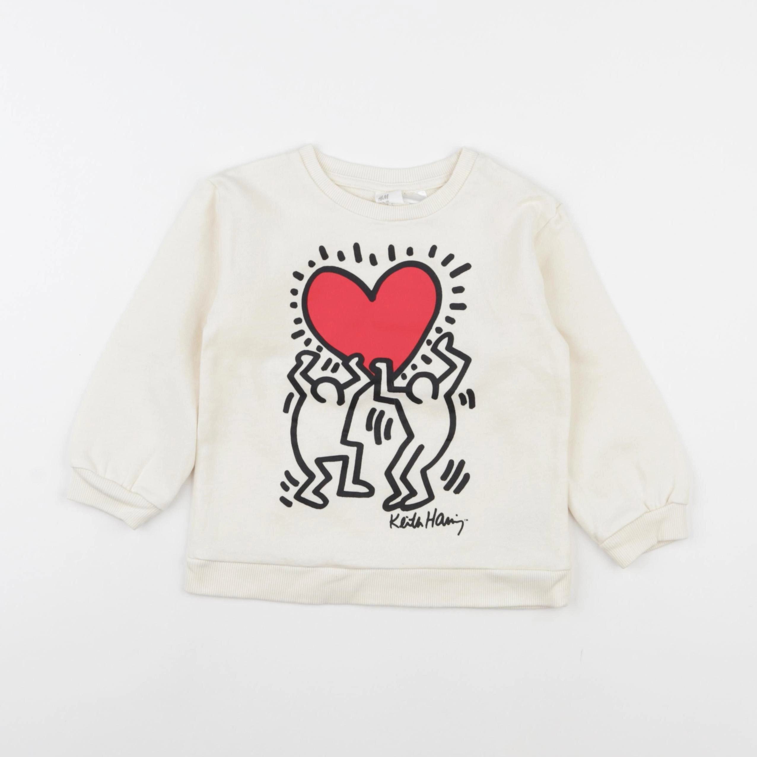 H&M - sweat beige - 3 ans