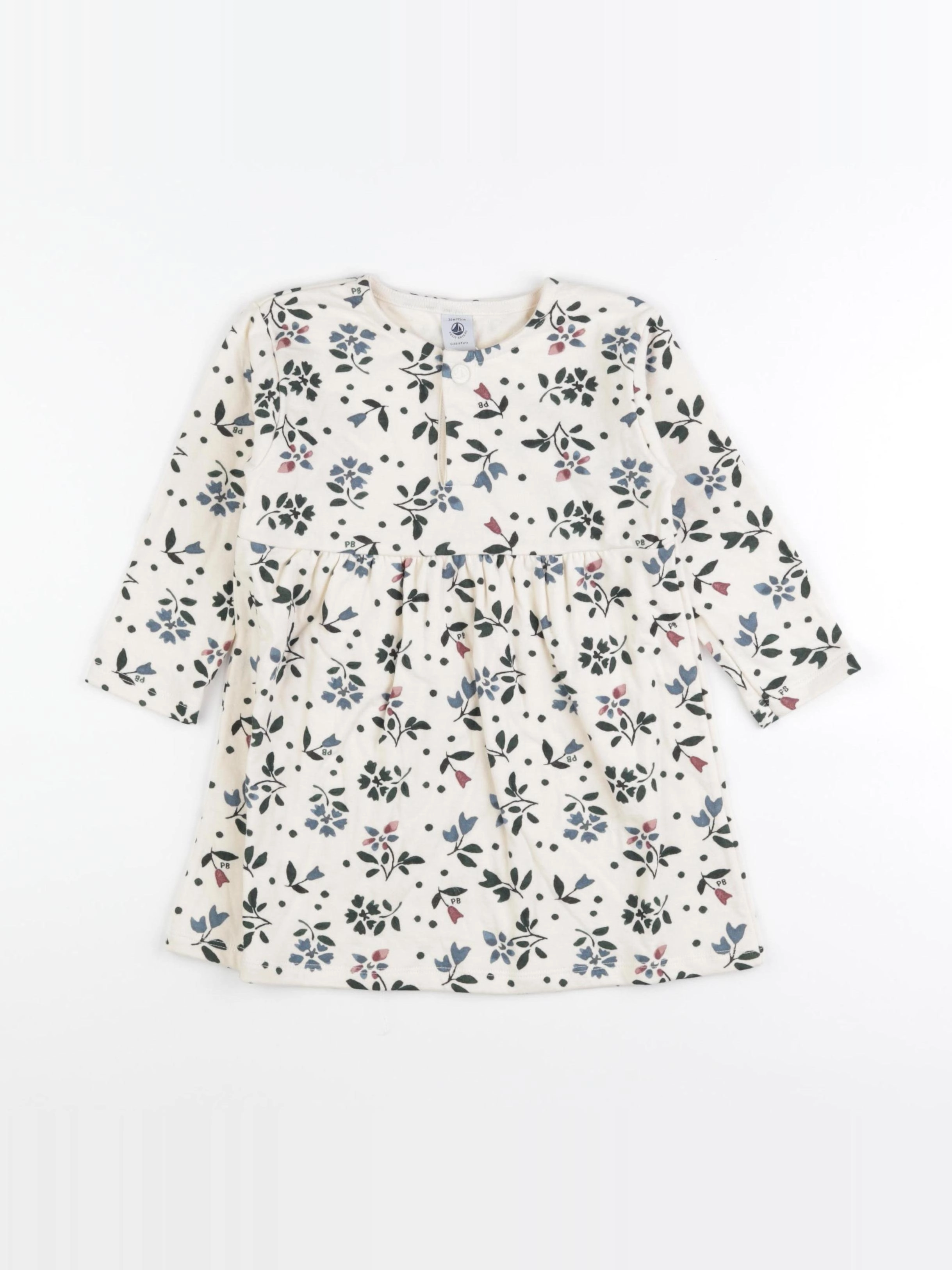 Petit Bateau - robe beige - 36 mois