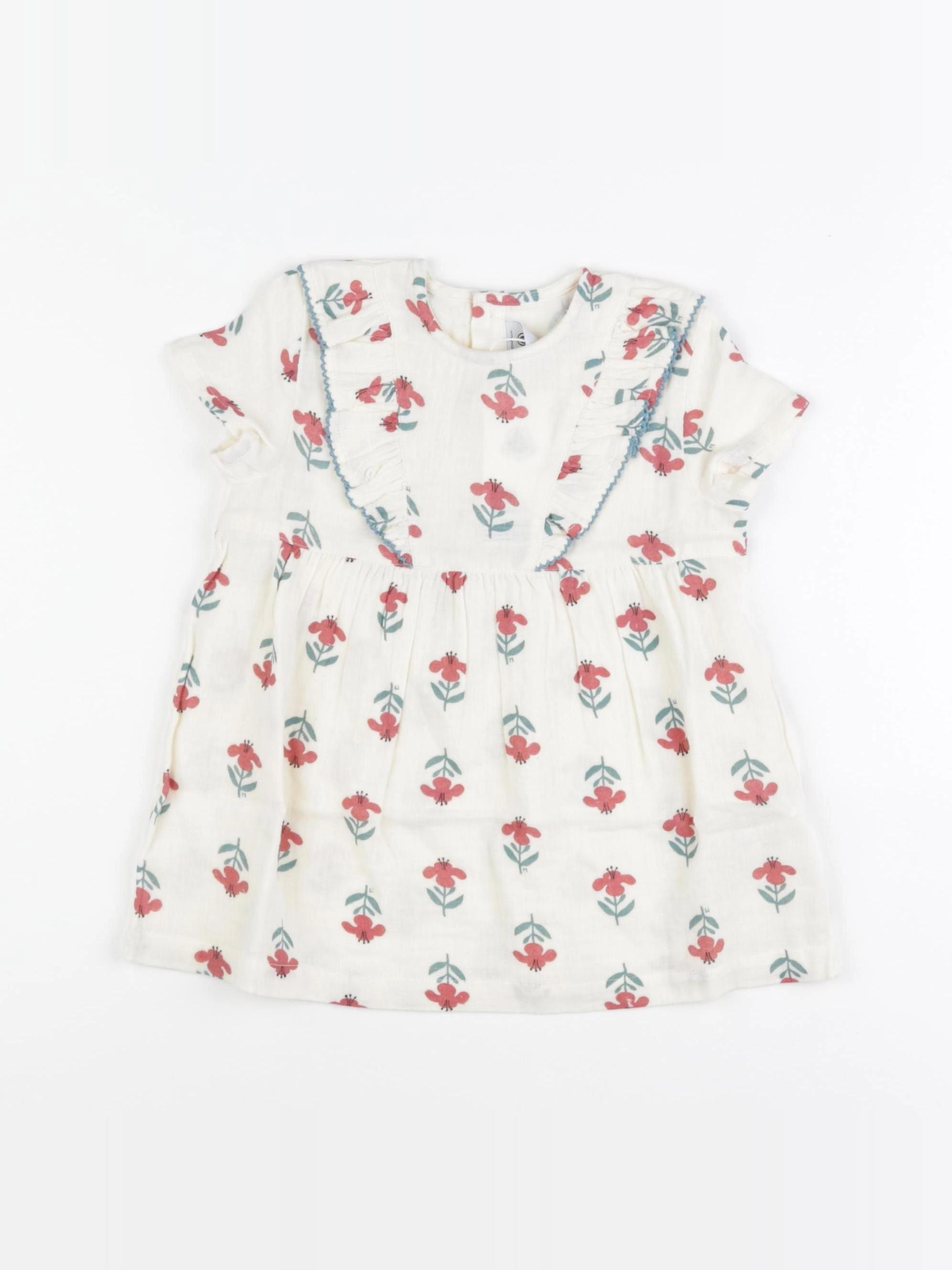 Petit Bateau - robe beige - 12 mois