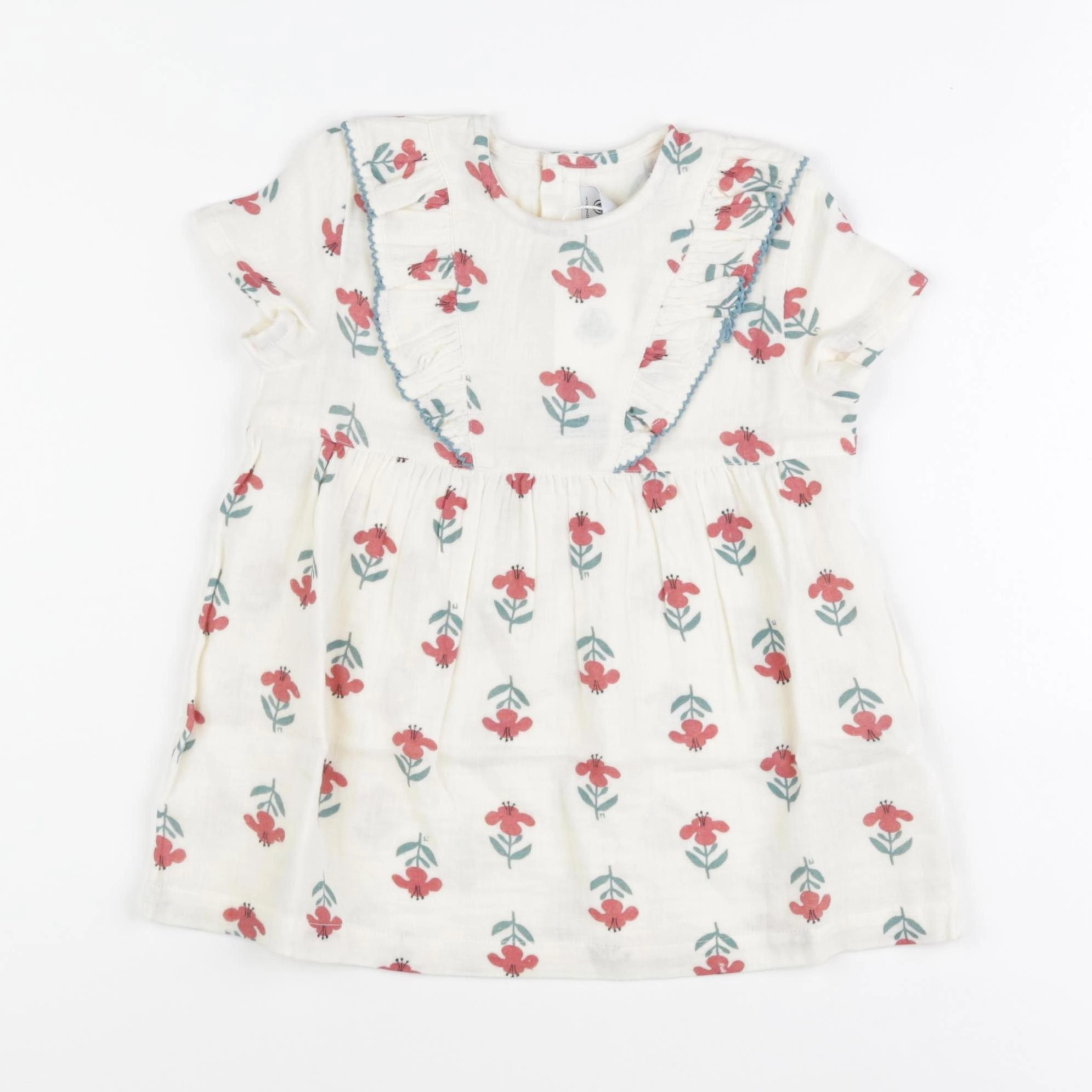 Petit Bateau - robe beige - 12 mois