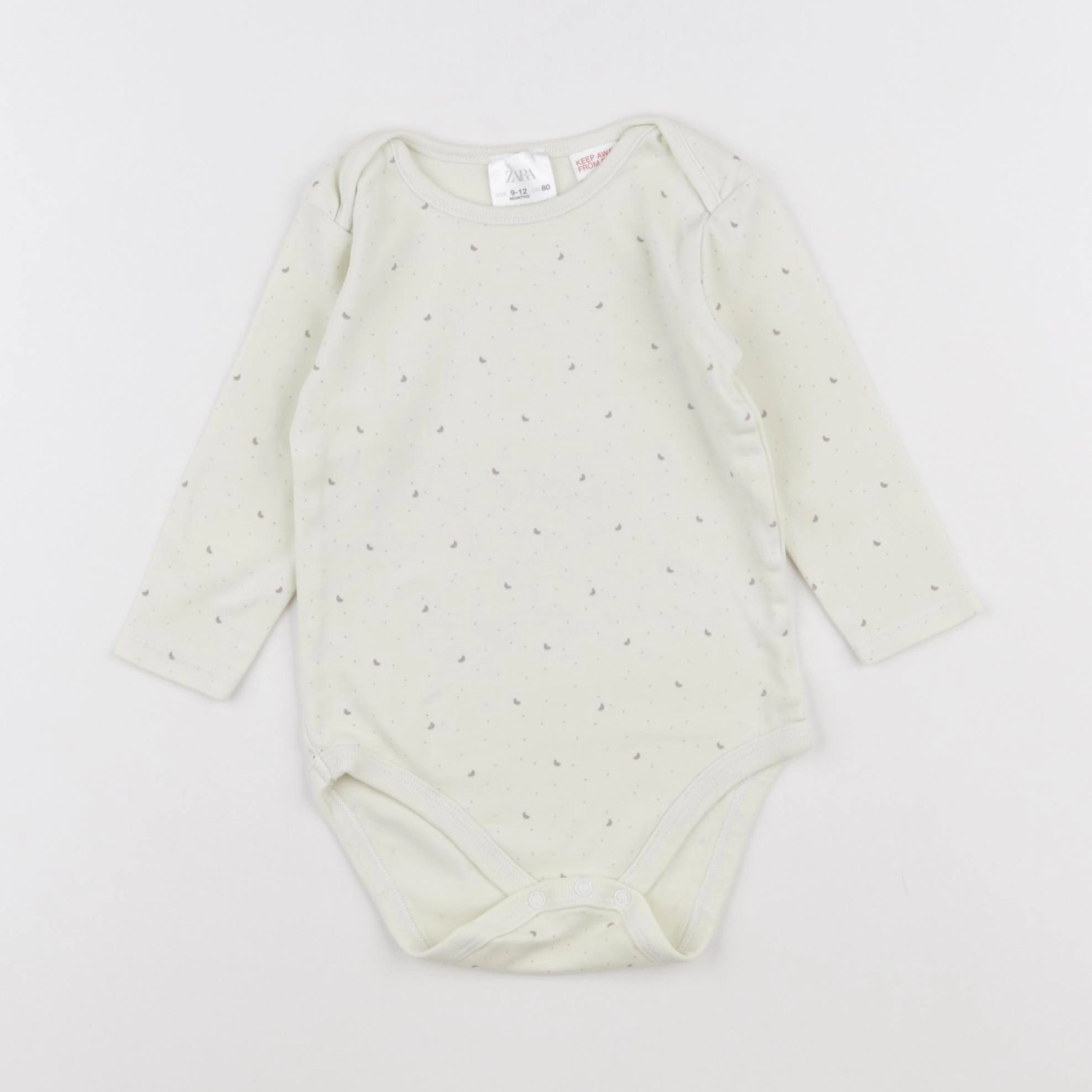 Zara - body beige - 9/12 mois