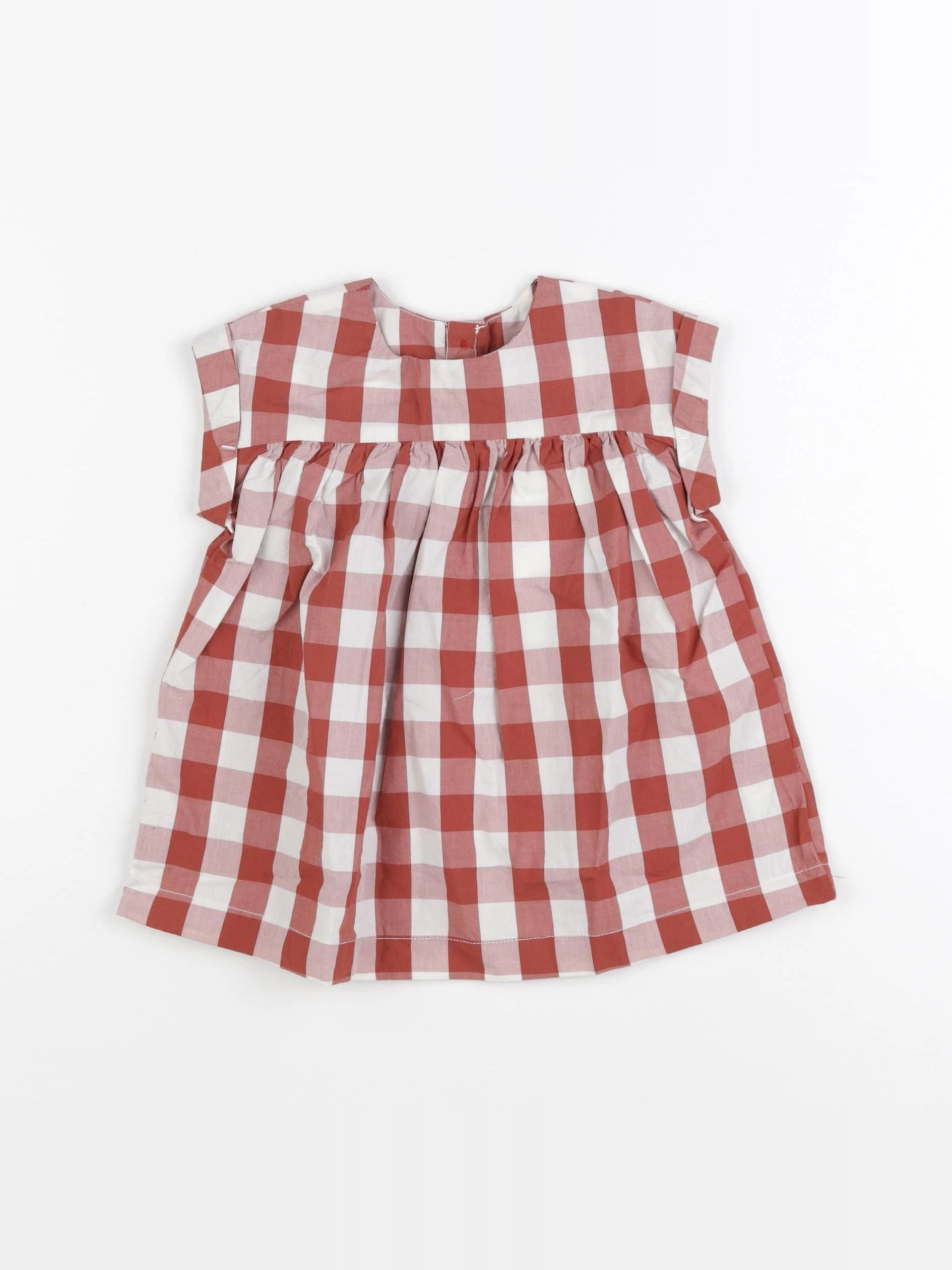 Petit Bateau - robe rouge - 6 mois