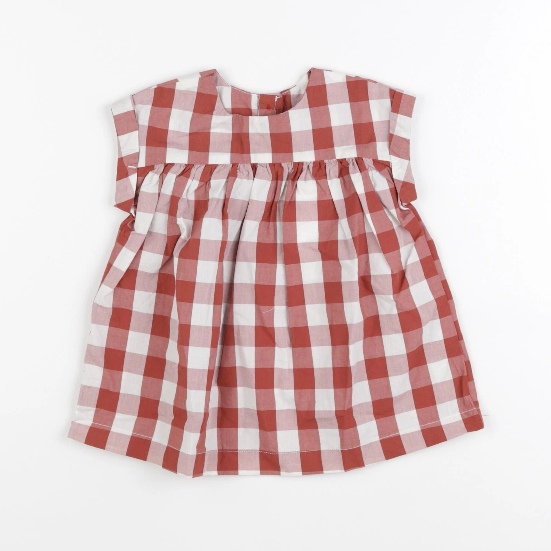Petit Bateau - robe rouge - 6 mois